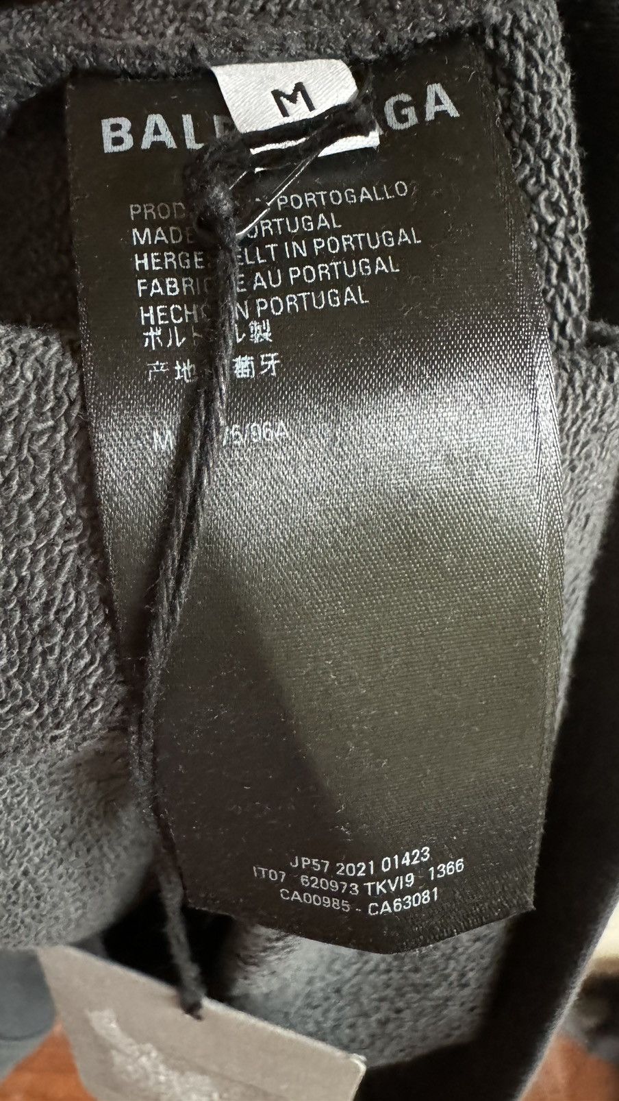 Balenciaga Balenciaga Political dark grey large fit hoodie Size US M / EU 48-50 / 2 - 5 Thumbnail