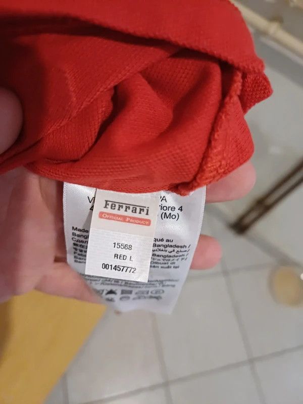 Ferrari Scudrria Ferrari men's collar shirt Size US M / EU 48-50 / 2 - 10 Thumbnail