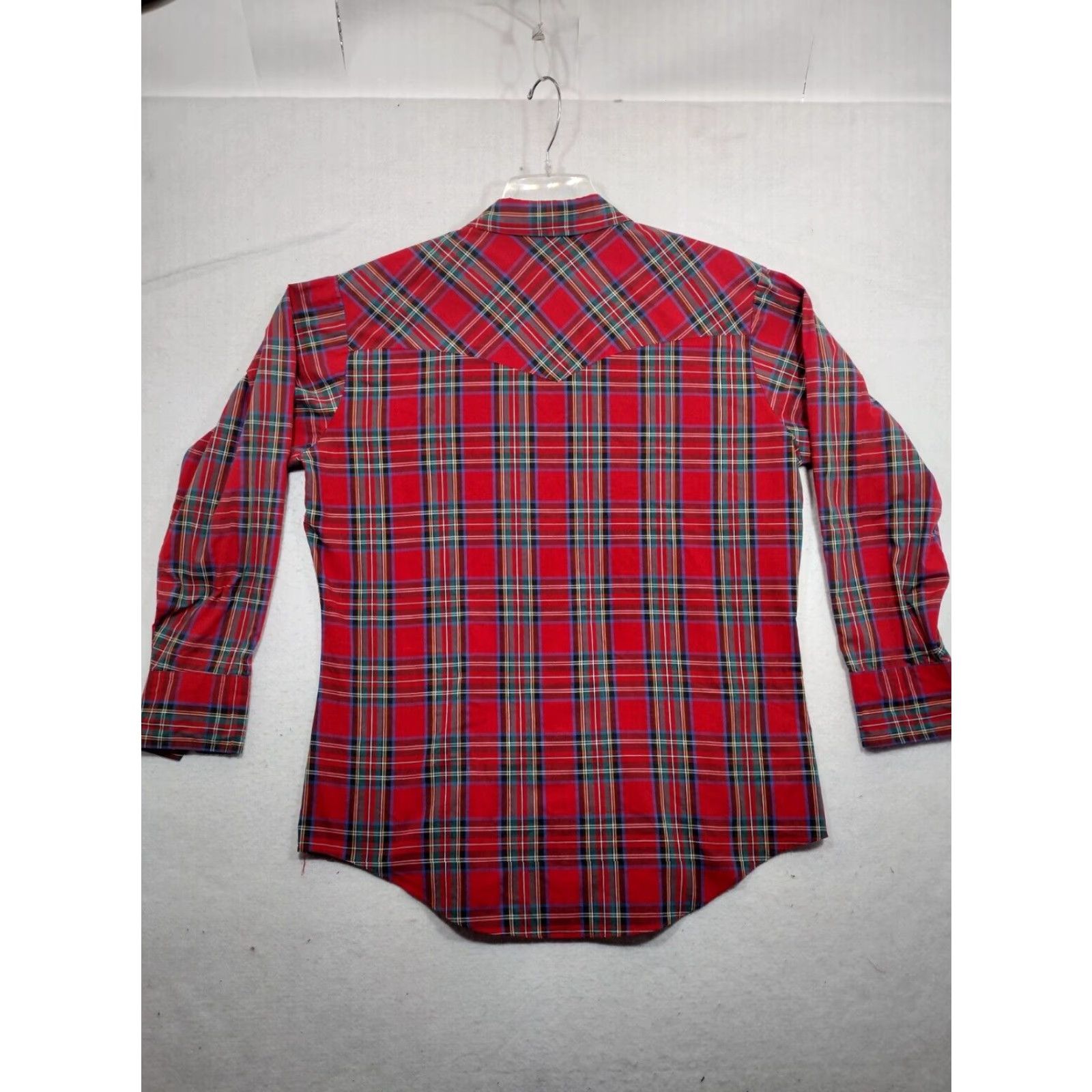 Vintage Ely Cattleman Vintage Shirt Mens Large Plaid Long Sleeve Button-Up Cotton Canvas Red Pearl Snap Up Size US L / EU 52-54 / 3 - 5 Thumbnail