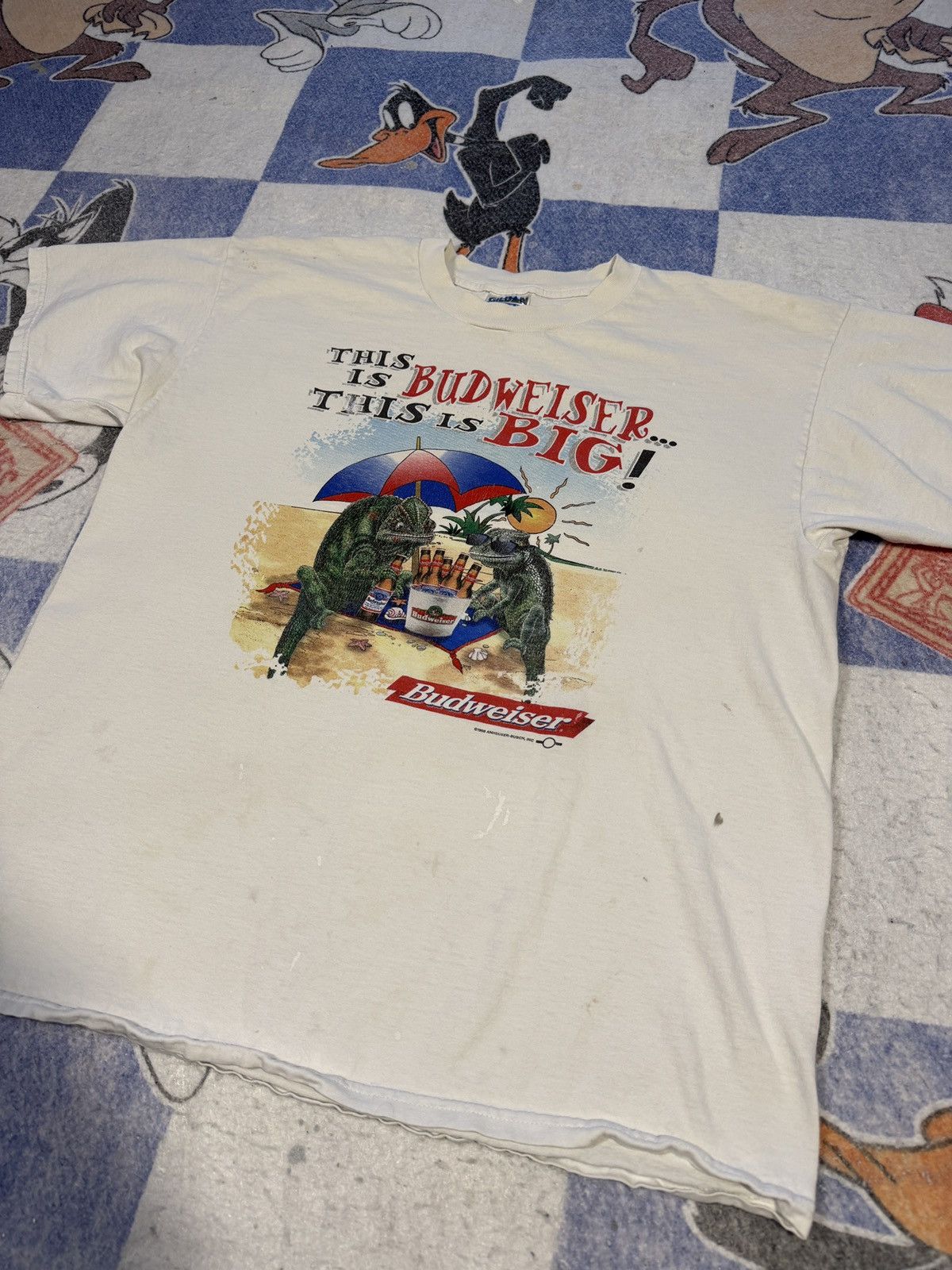 Budweiser Vintage Budweiser lizard tee Size US XL / EU 56 / 4 - 2 Thumbnail