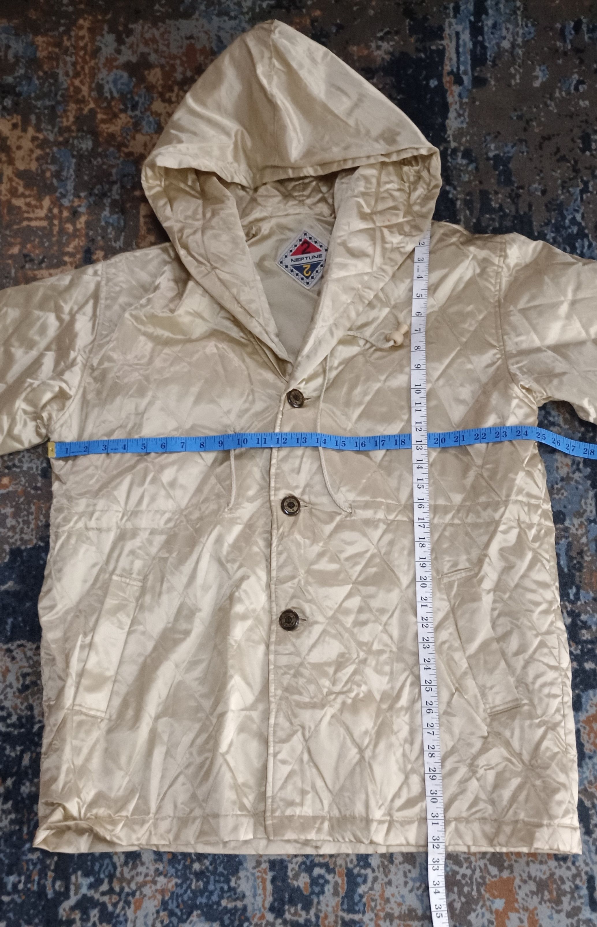 Japanese Brand × Vintage Neptune 2 South Wind Quilted Hoodie Jacket Size US XL / EU 56 / 4 - 14 Thumbnail