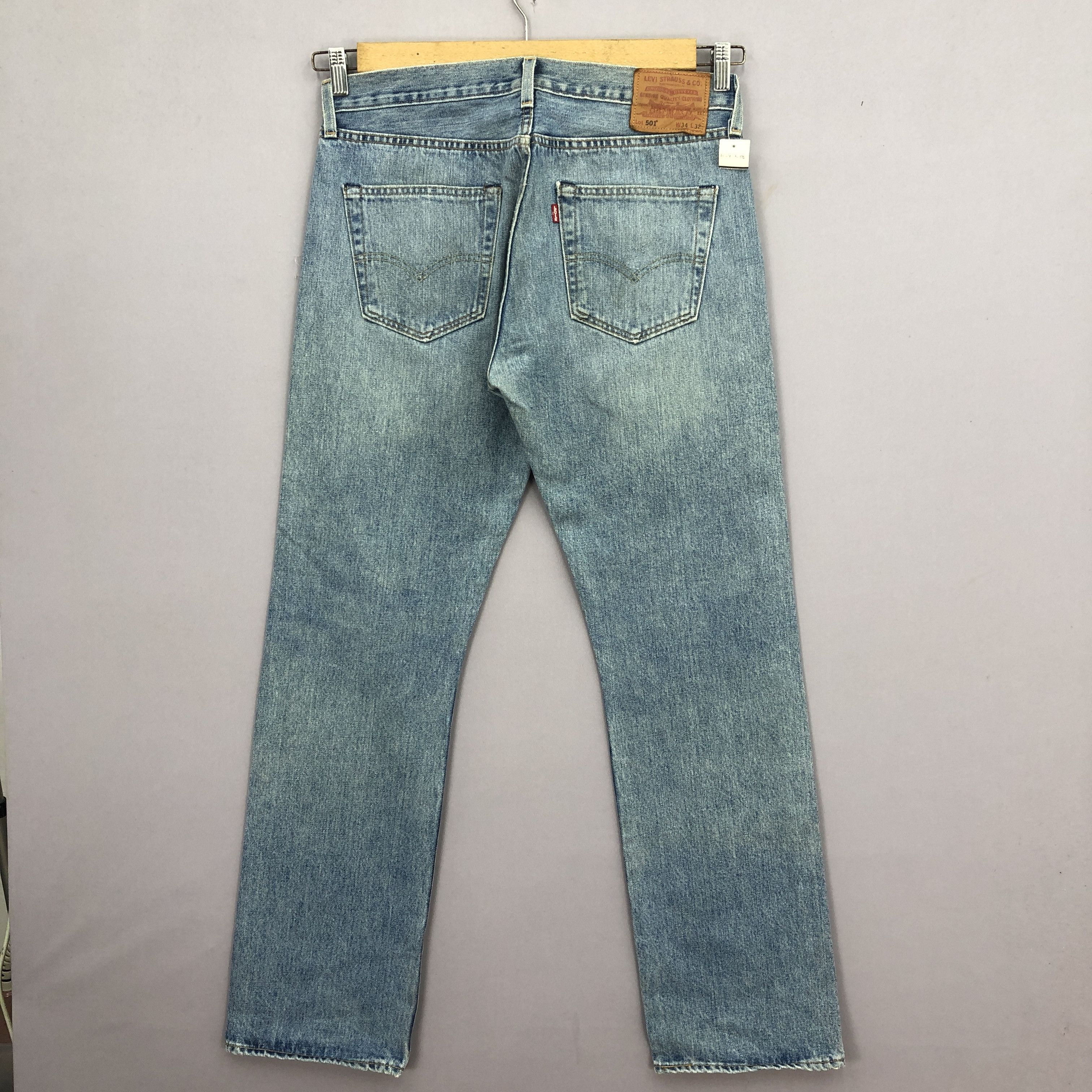 Levi's Vintage Levis 501 Jeans Levi's Faded Distresses Denim Size US 34 / EU 50 - 2 Thumbnail