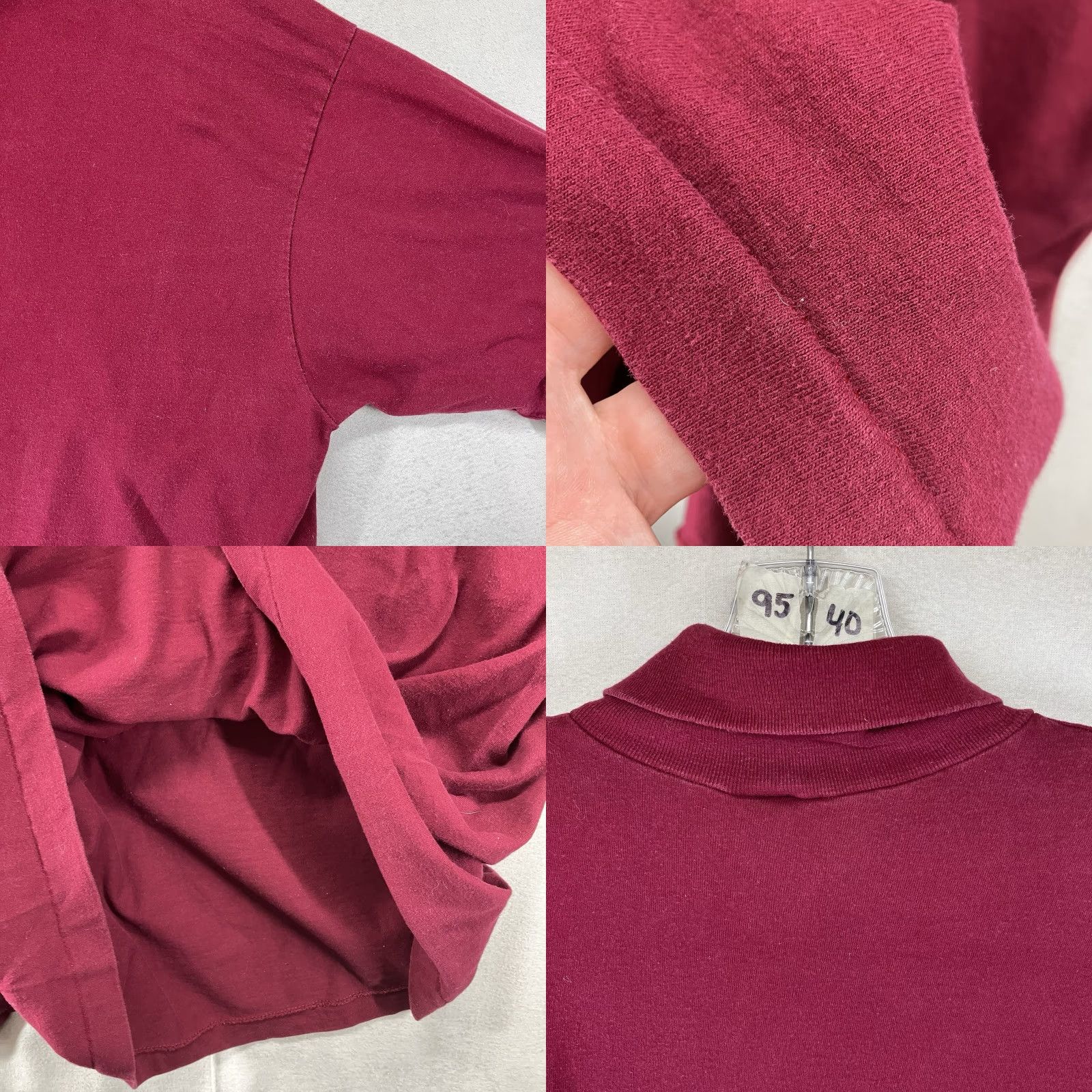 Vintage VINTAGE Northwest Territory T-Shirt Mens XL Burgundy Mock Neck Long Sleeve All Cotton Solid 80s 90s Grunge Retro Outdoor Classic Shirts Mens Size US XL / EU 56 / 4 - 9 Thumbnail