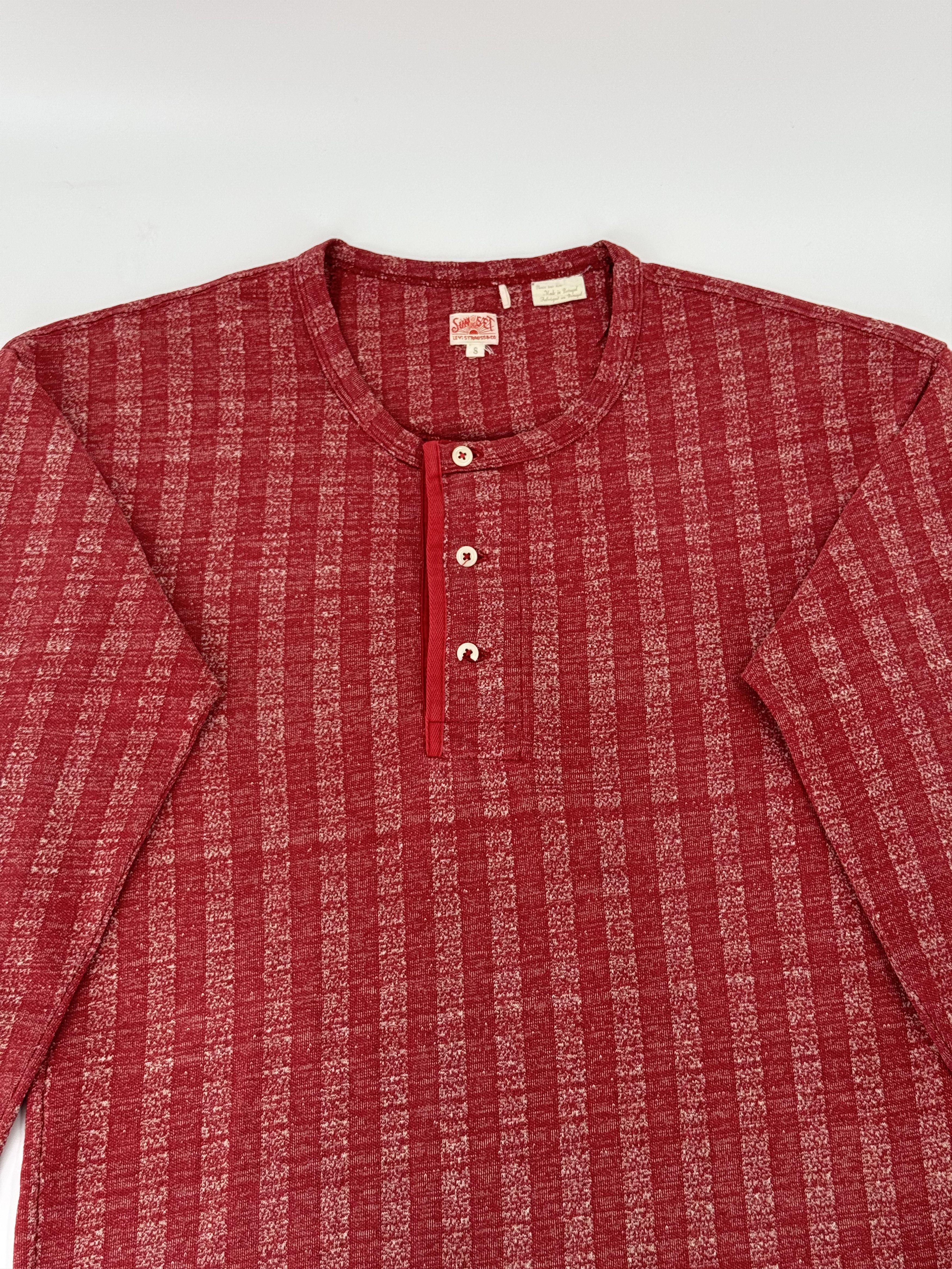 Levi's Vintage Clothing LVC Levi's Vintage Clothing 1920s Sunset Henley Red Small Size US S / EU 44-46 / 1 - 2 Thumbnail