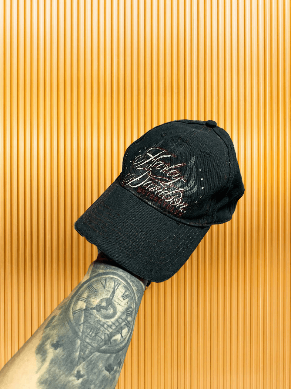 Harley Davidson Vintage Harley Davidson Style Flame Cap Size ONE SIZE - 1 Thumbnail