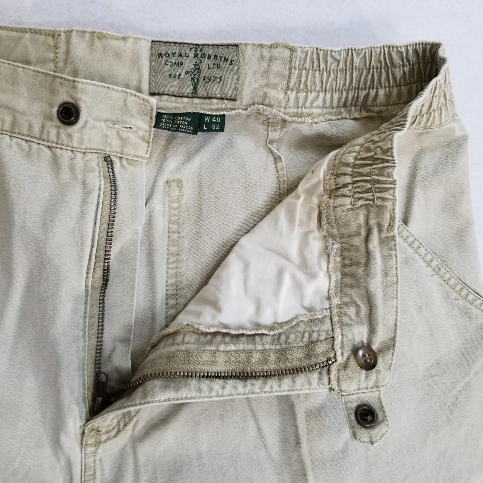 Royal Robbins Royal Robbins 40x27* Beige Wide Pants Original Size is 40x32 Size US 40 / EU 56 - 3 Thumbnail