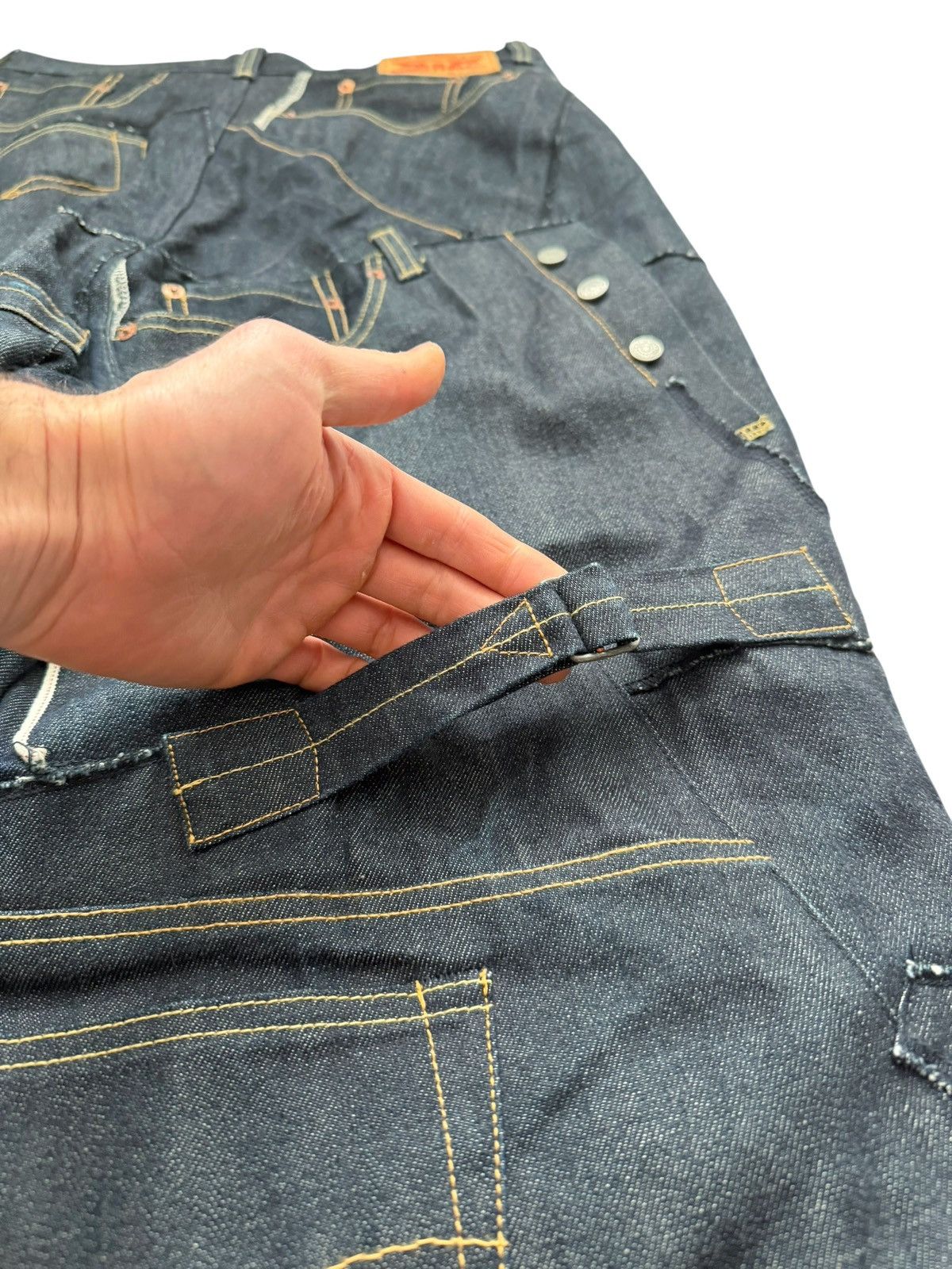 Junya Watanabe × Levi's 2024 Patchwork Runway Levi’s Denim Jeans Size US 32 / EU 48 - 8 Thumbnail