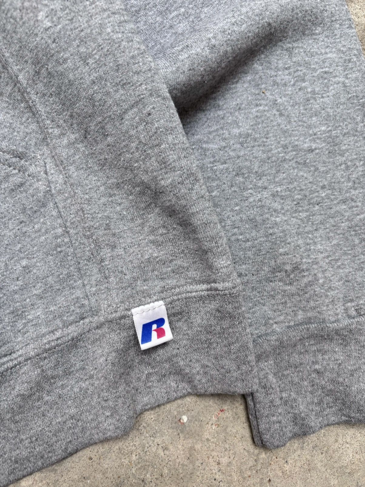 Vintage Vintage Grey Russell Athletic Hoodie Blank Size US M / EU 48-50 / 2 - 6 Thumbnail