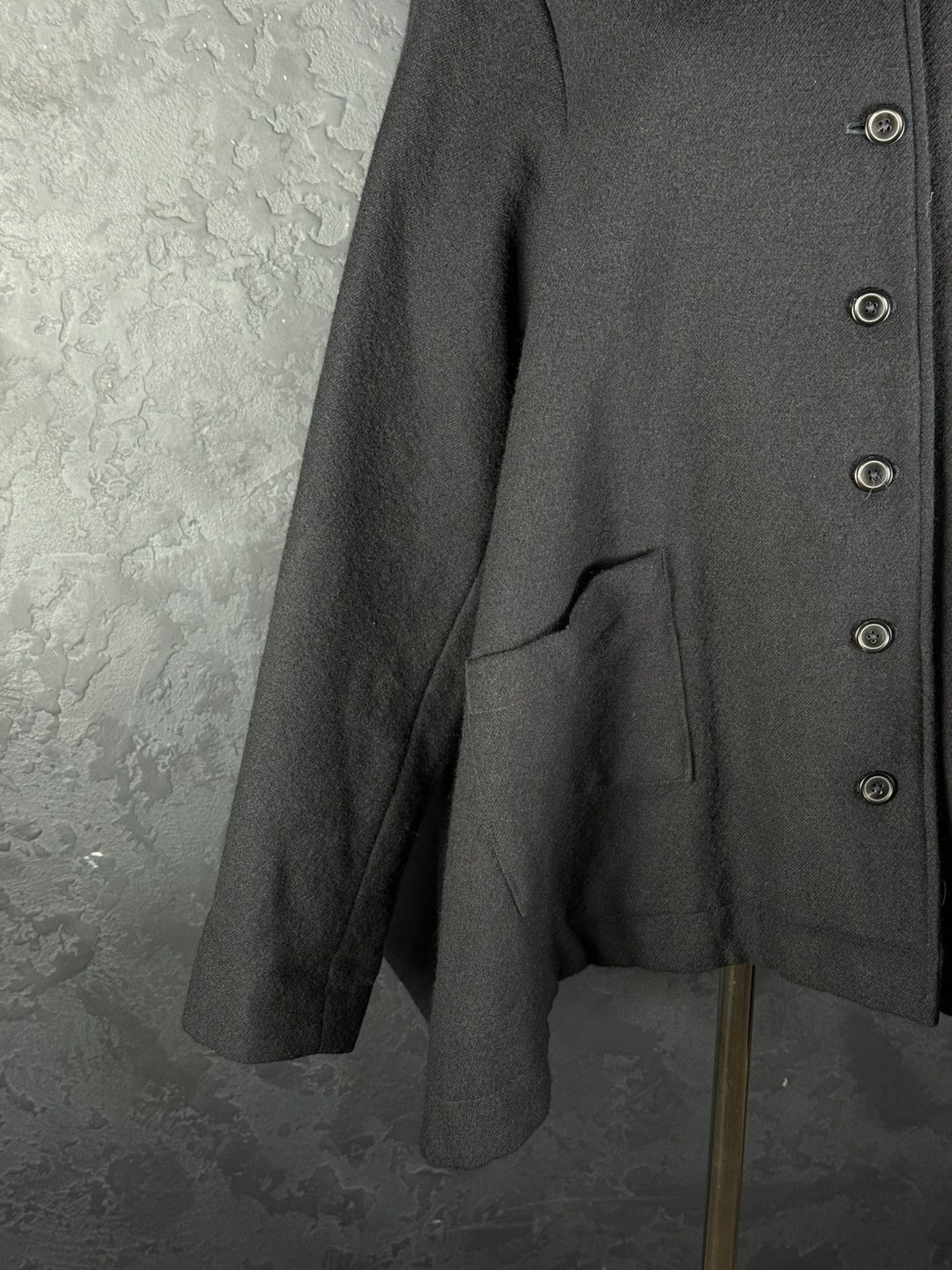 Rundholz RUNDHOLZ Avant-Garde Black Wool Jacket Oversized Size M / US 6-8 / IT 42-44 - 8 Thumbnail