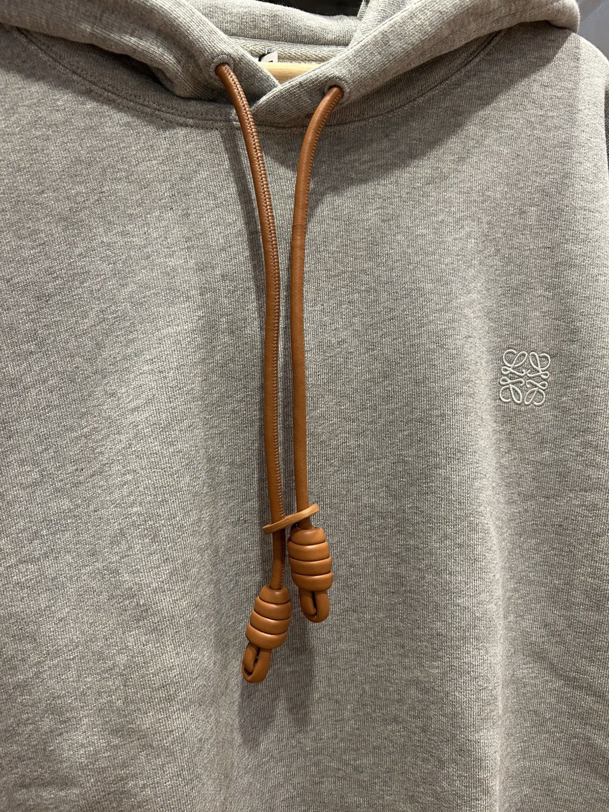 Loewe Loewe Anagram Leather Strings Hooded Sweatshirt Size US XXL / EU 58 / 5 - 3 Thumbnail