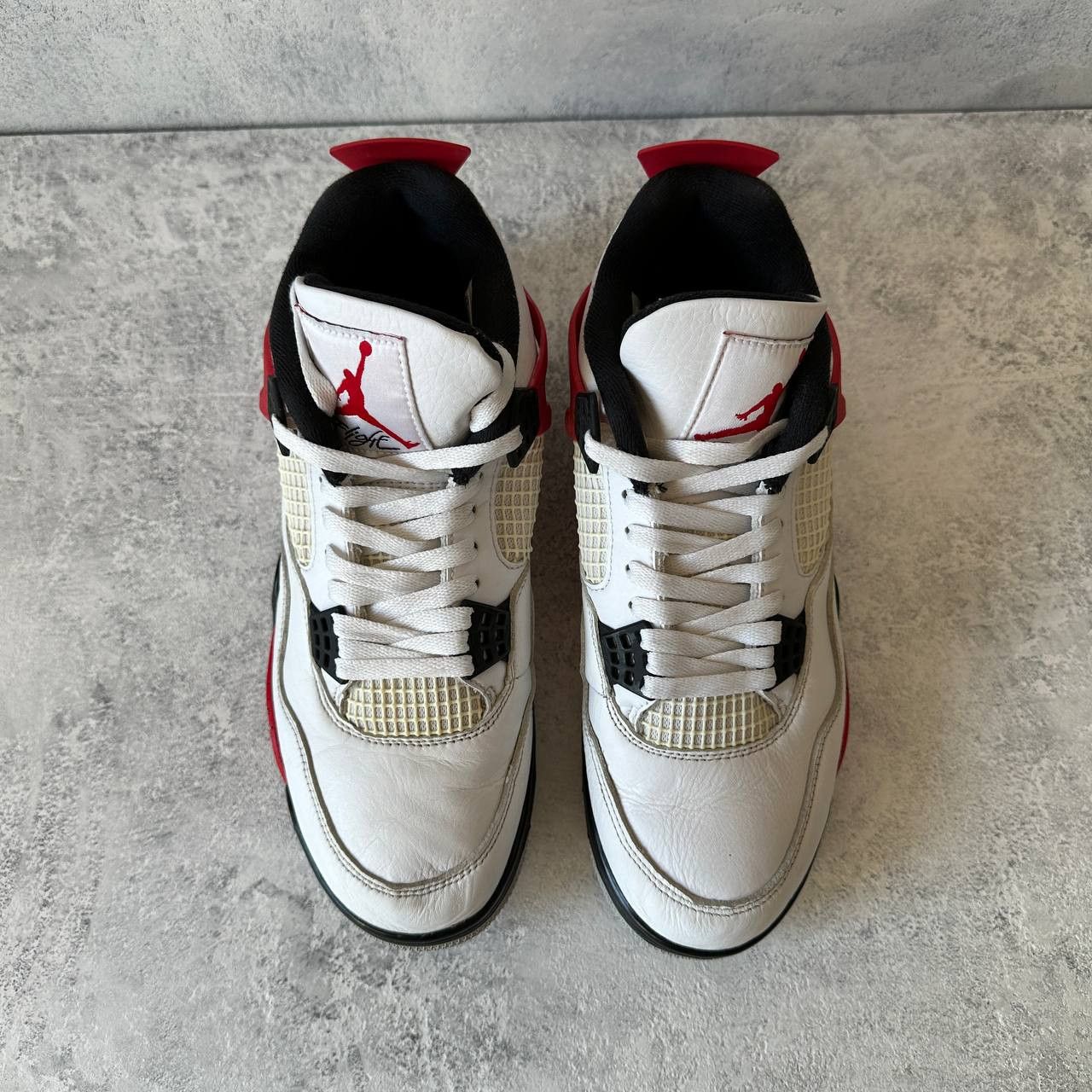 Jordan Brand Nike Air Jordan 4 Red Cement Size EU 43 Size US 9.5 / EU 42-43 - 6 Thumbnail