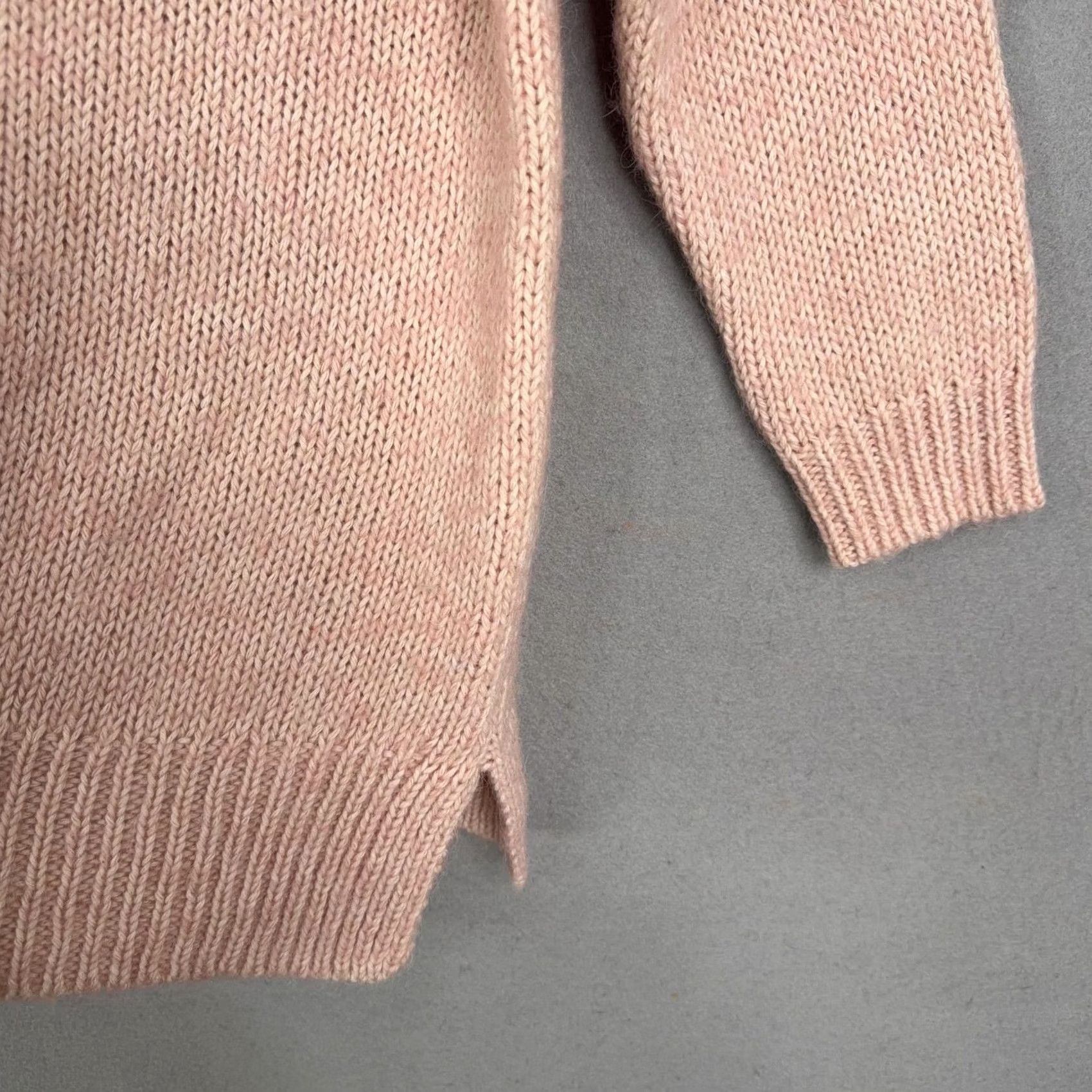 Ann Taylor Ann Taylor Sweater Womens XS Pink Cotton Alpaca Raglan Crew Knit Pullover Size XS / US 0-2 / IT 36-38 - 4 Thumbnail
