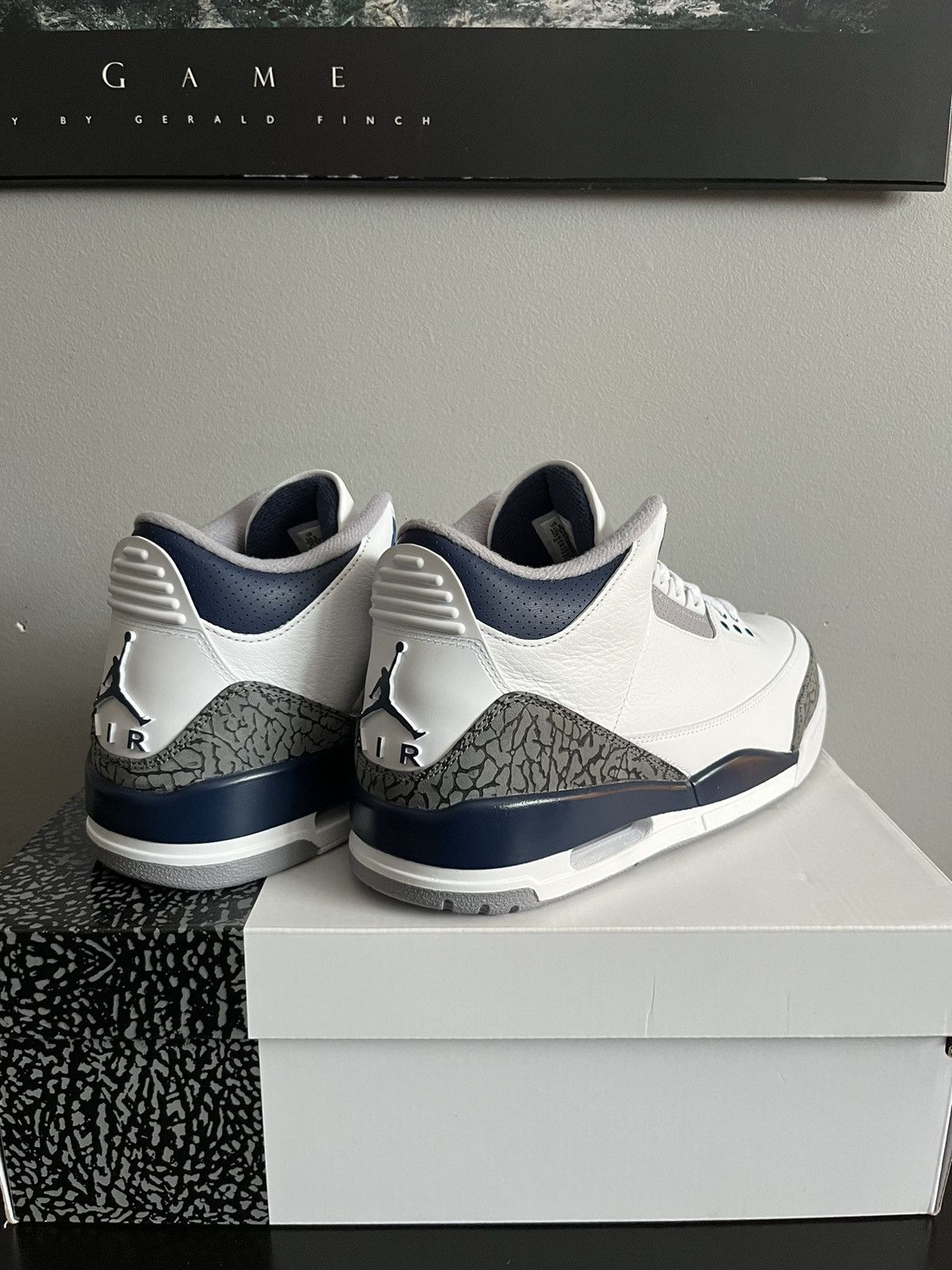 Jordan Brand Air Jordan 3 Retro Midnight Navy Size US 10.5 / EU 43-44 - 8 Thumbnail