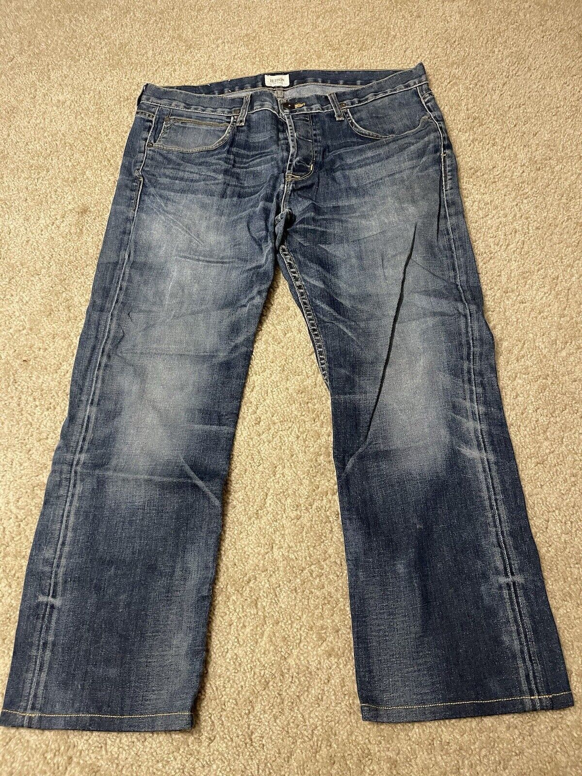 Hudson × Vintage Hudson Byron Straight Jeans Men’s Blue Medium-Dark Size US 36 / EU 52 - 1 Thumbnail