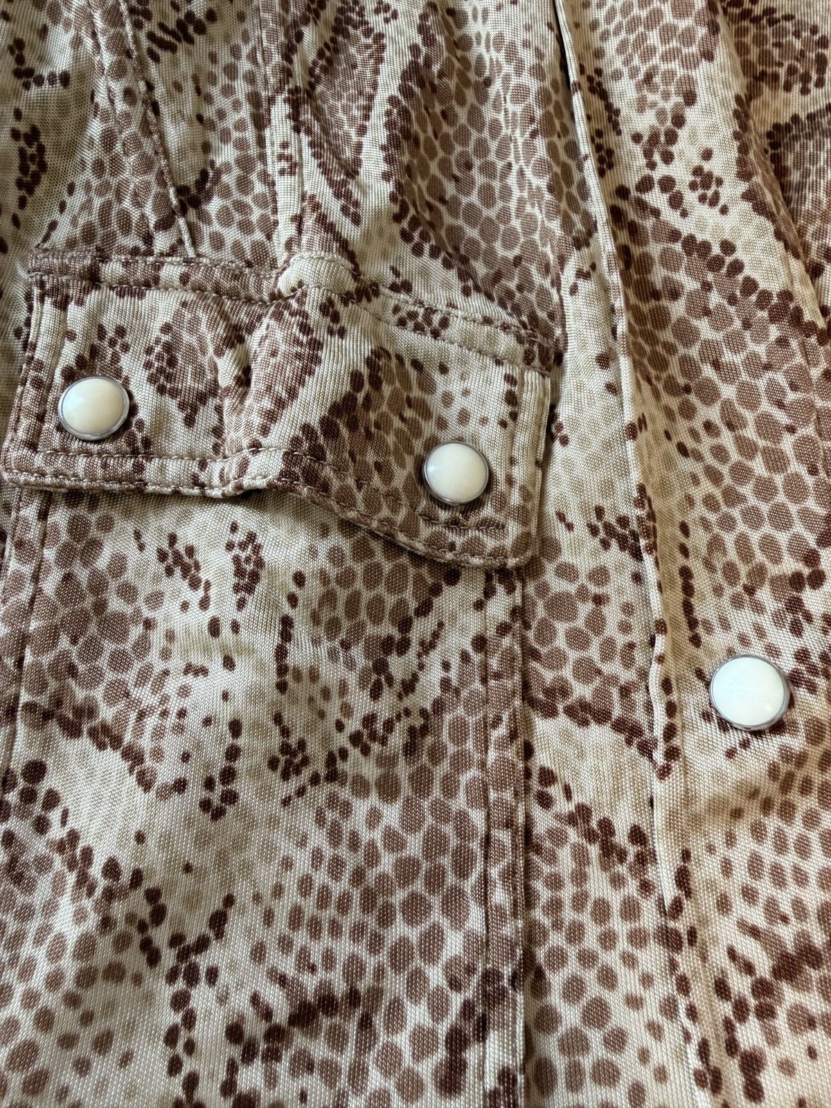 Chloe Chloé Snake Print Button-Down Blouse Size M / US 6-8 / IT 42-44 - 4 Thumbnail