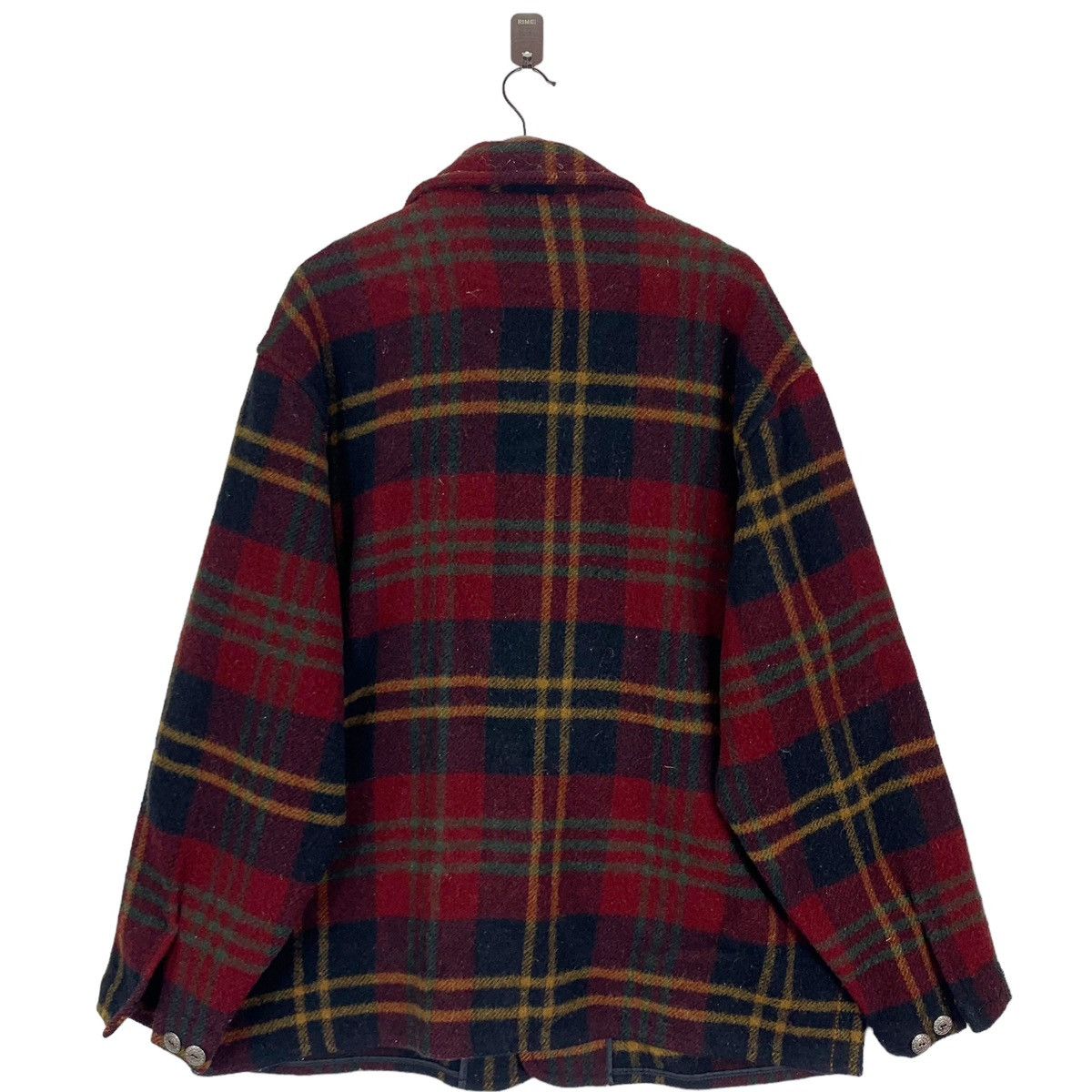 Vintage × Woolrich Woolen Mills Vintage 80s Woolrich Woolen Mills Tartan Wool Button Jacket Size US XL / EU 56 / 4 - 7 Thumbnail