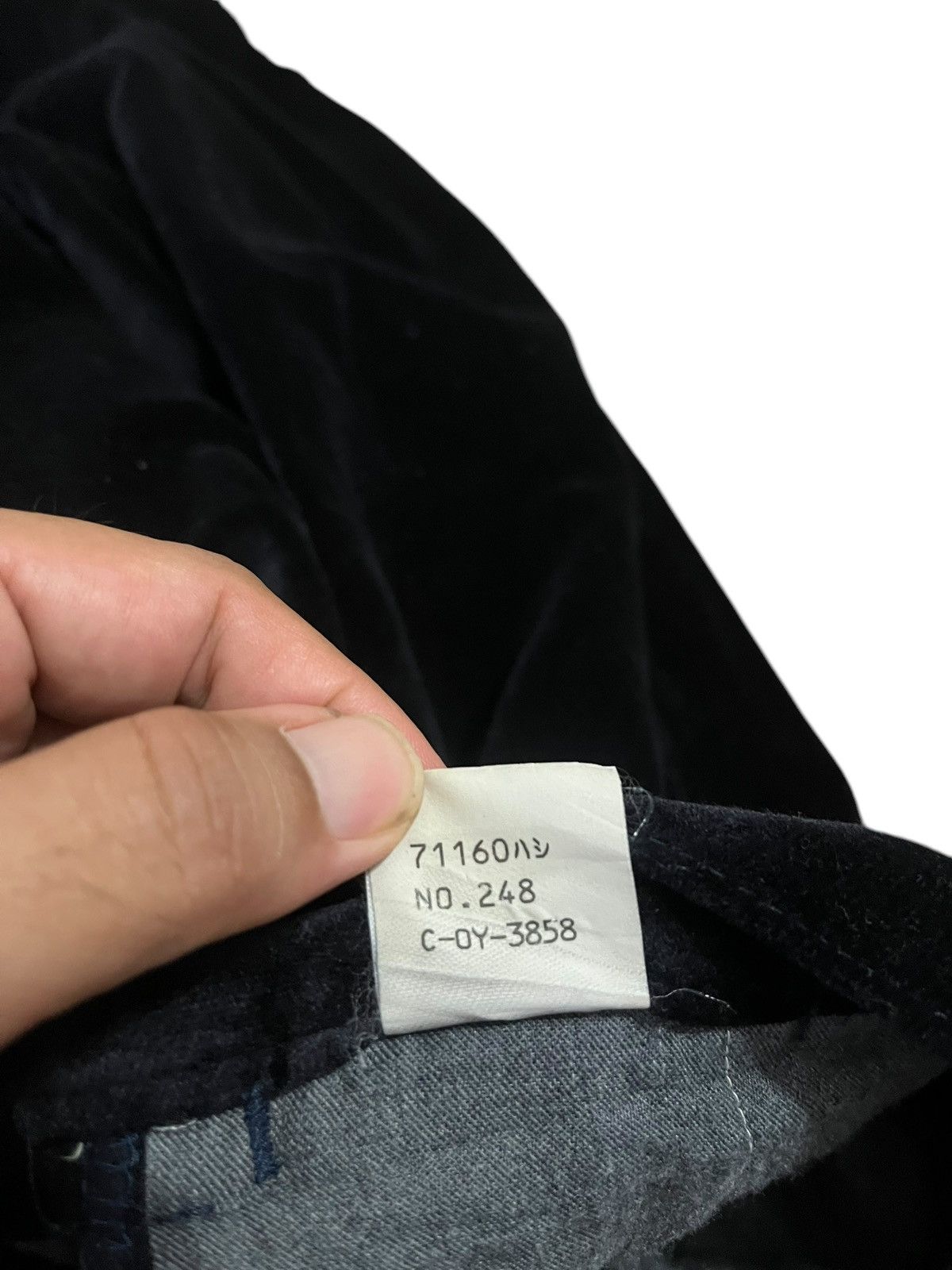 Japanese Brand × Johnbull John Bull Black Velvet Rayon Cotton Pants size 28 x 30 inche Size US 28 / EU 44 - 11 Thumbnail