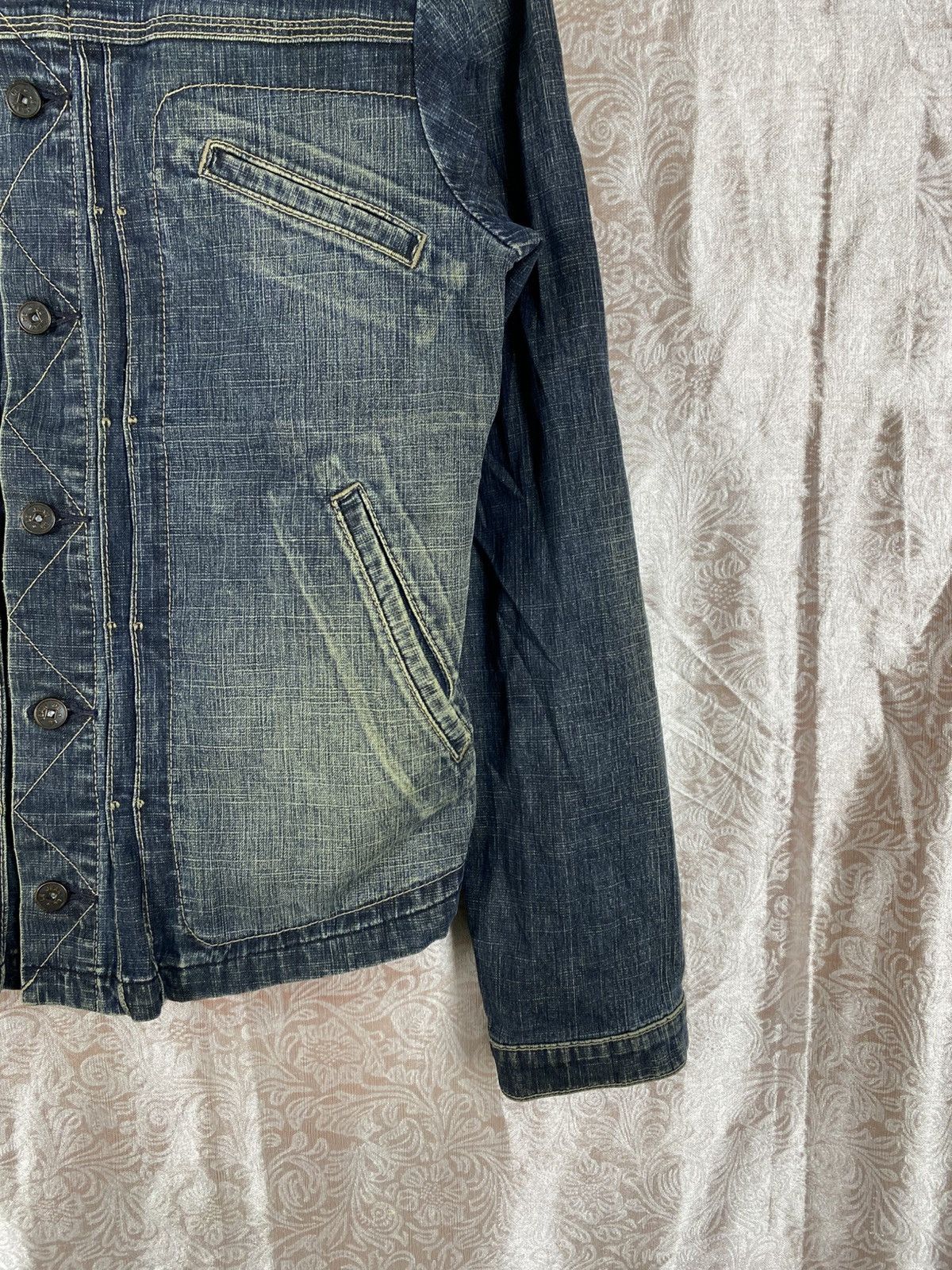 Marithe + Francois Girbaud Marithé François Girbaud Vintage Distressed Denim Jacket Size M / US 6-8 / IT 42-44 - 6 Thumbnail