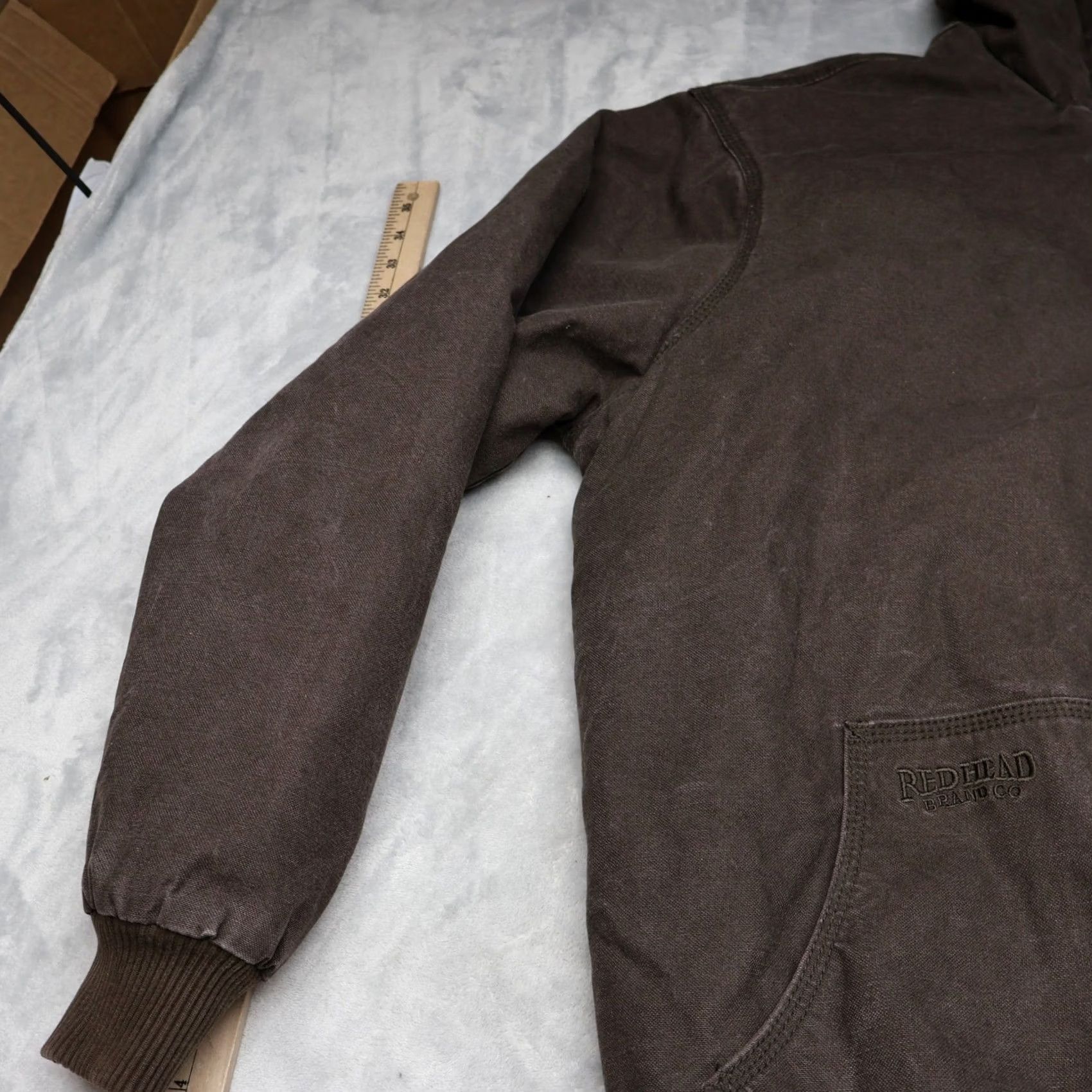 Vintage RedHead Jacket Mens Large Tall Brown Canvas Quilt Lined Workwear Winter Outdoor Size US L / EU 52-54 / 3 - 2 Thumbnail