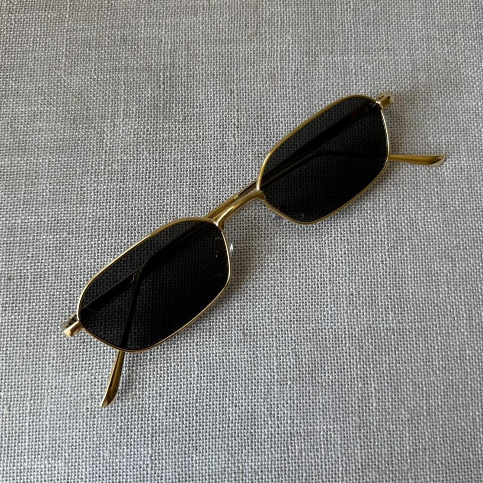 Other Sleek rectangle gold frame sunglasses MENS2 Size ONE SIZE - 1 Thumbnail