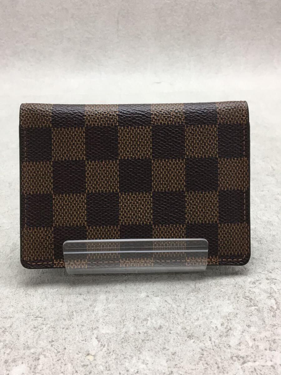 Louis Vuitton Louis Vuitton Damier Ebene Porte de Carte Vertical Brown Size ONE SIZE - 2 Thumbnail