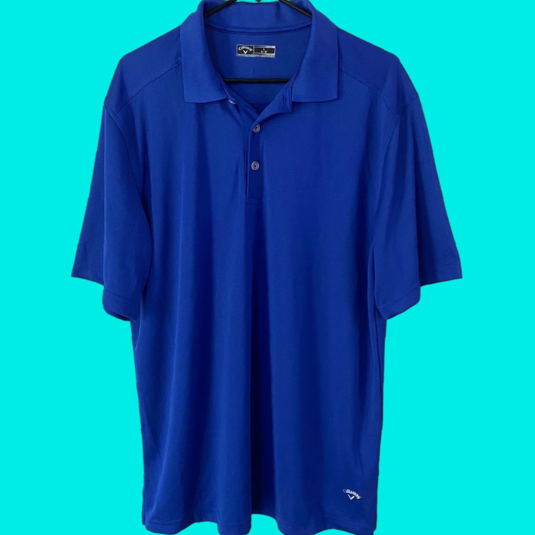 Callaway VINTAGE Callaway Polo Shirt Blue Men's L Athletic Stretch Activewear Size US L / EU 52-54 / 3 - 1 Thumbnail