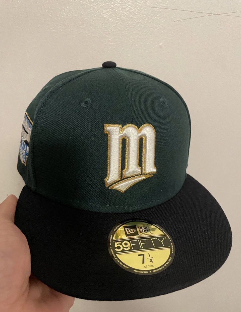 image of Hat Club x Myfitteds 95 North Minnesota Twins Size 7 1/4 in Green, Men's