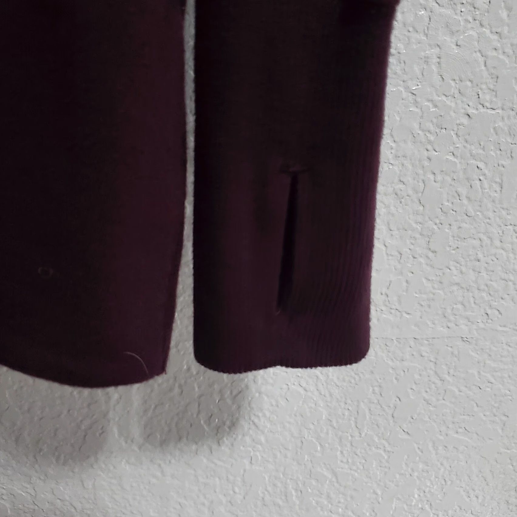 Athleta Athleta Cardigan Womens S Plum Open Front Waterfall Pockets Thumbholes Modal Cardigan Womens S Purple Athleisure Fall Winter Size S / US 4 / IT 40 - 4 Thumbnail