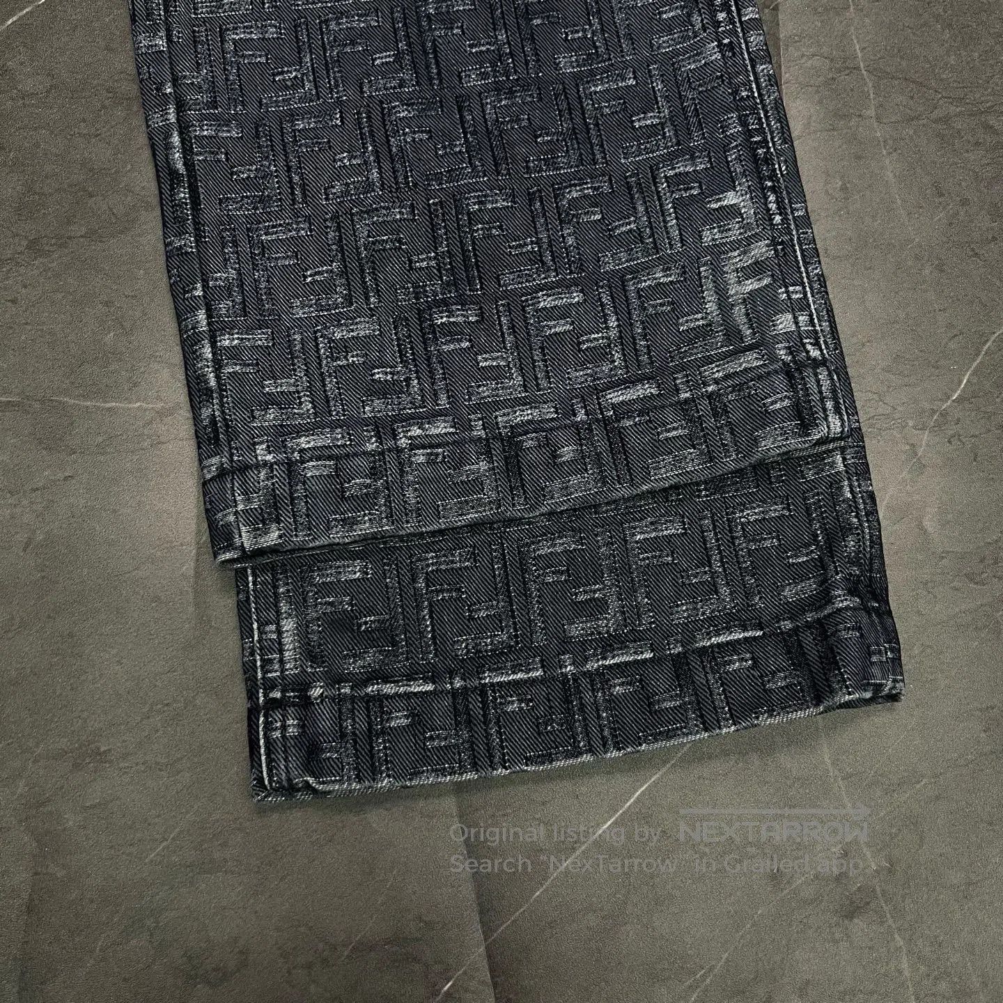 Fendi FENDI Baguette Logo Printed Jeans. Size US 31 - 3 Thumbnail