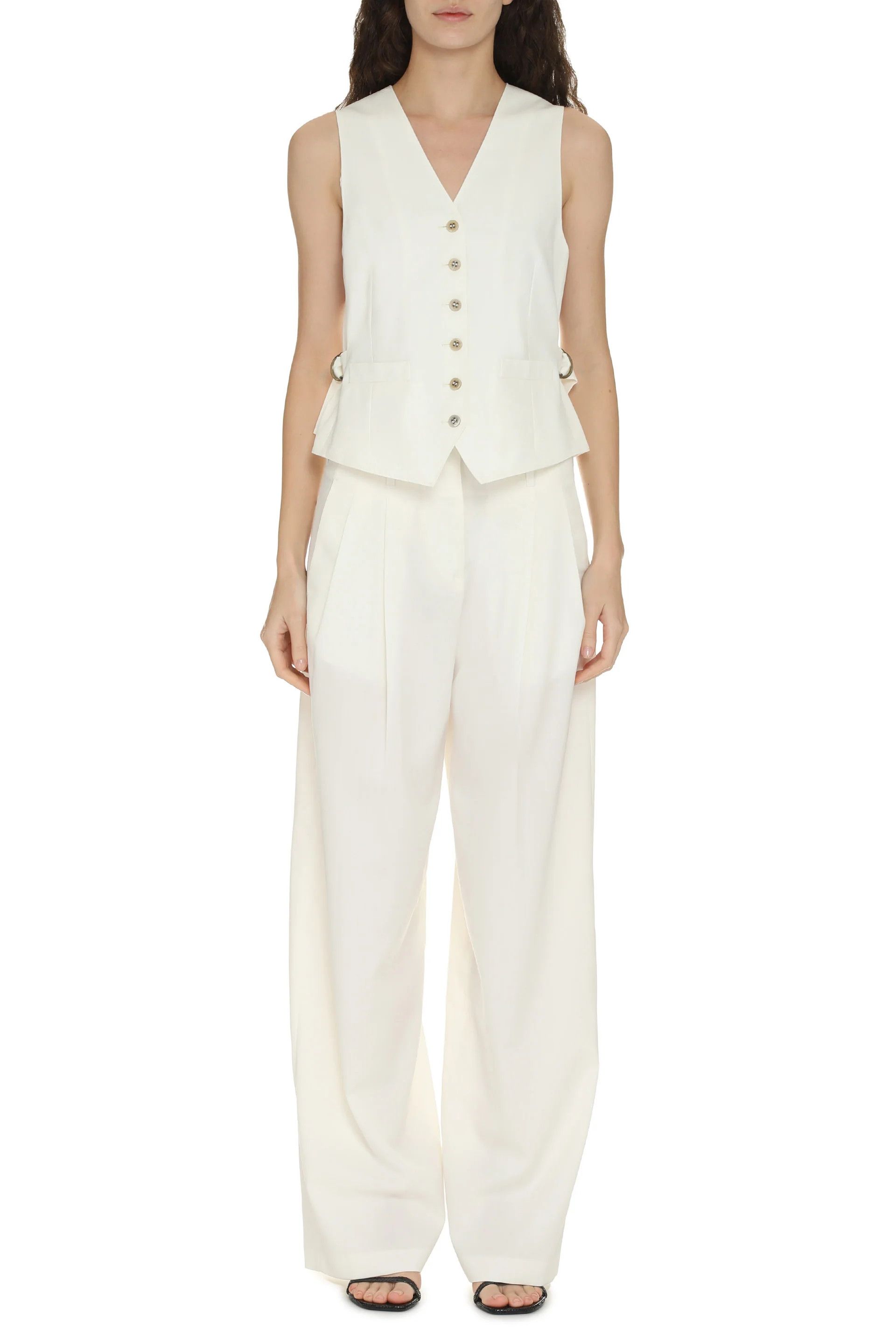 Golden Goose o1y0825 Vest in White Size M / US 6-8 / IT 42-44 - 3 Thumbnail