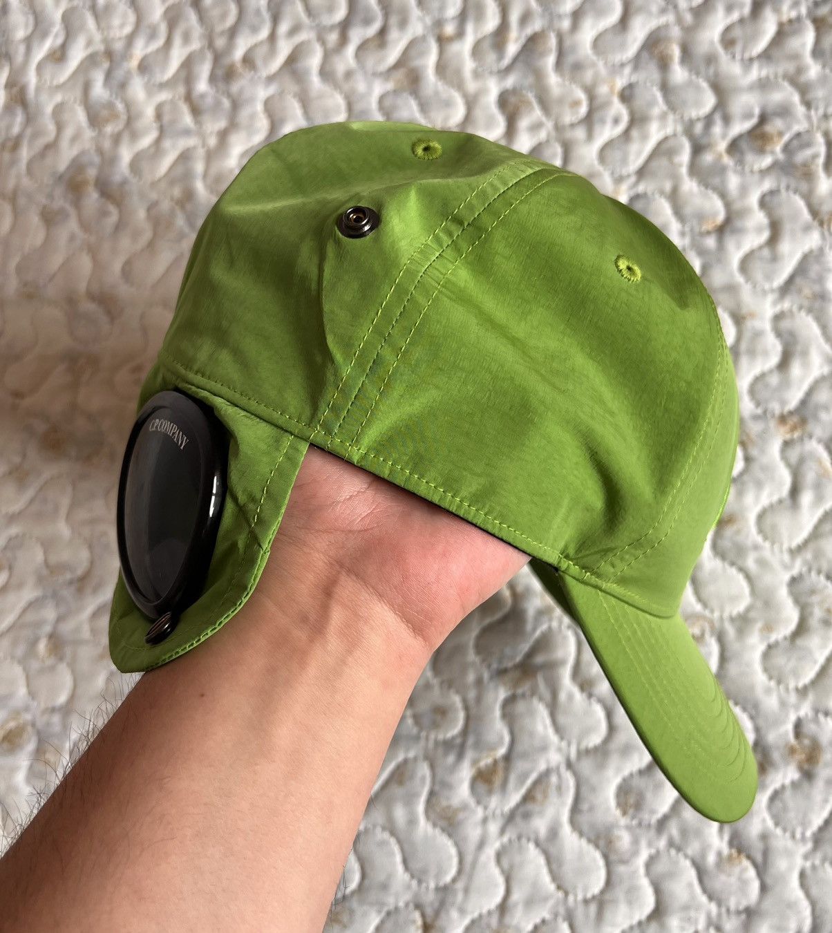 C.P. Company C.P. Company CHROME-R GOGGLE CAP glass hat cap green lime Size ONE SIZE - 10 Thumbnail