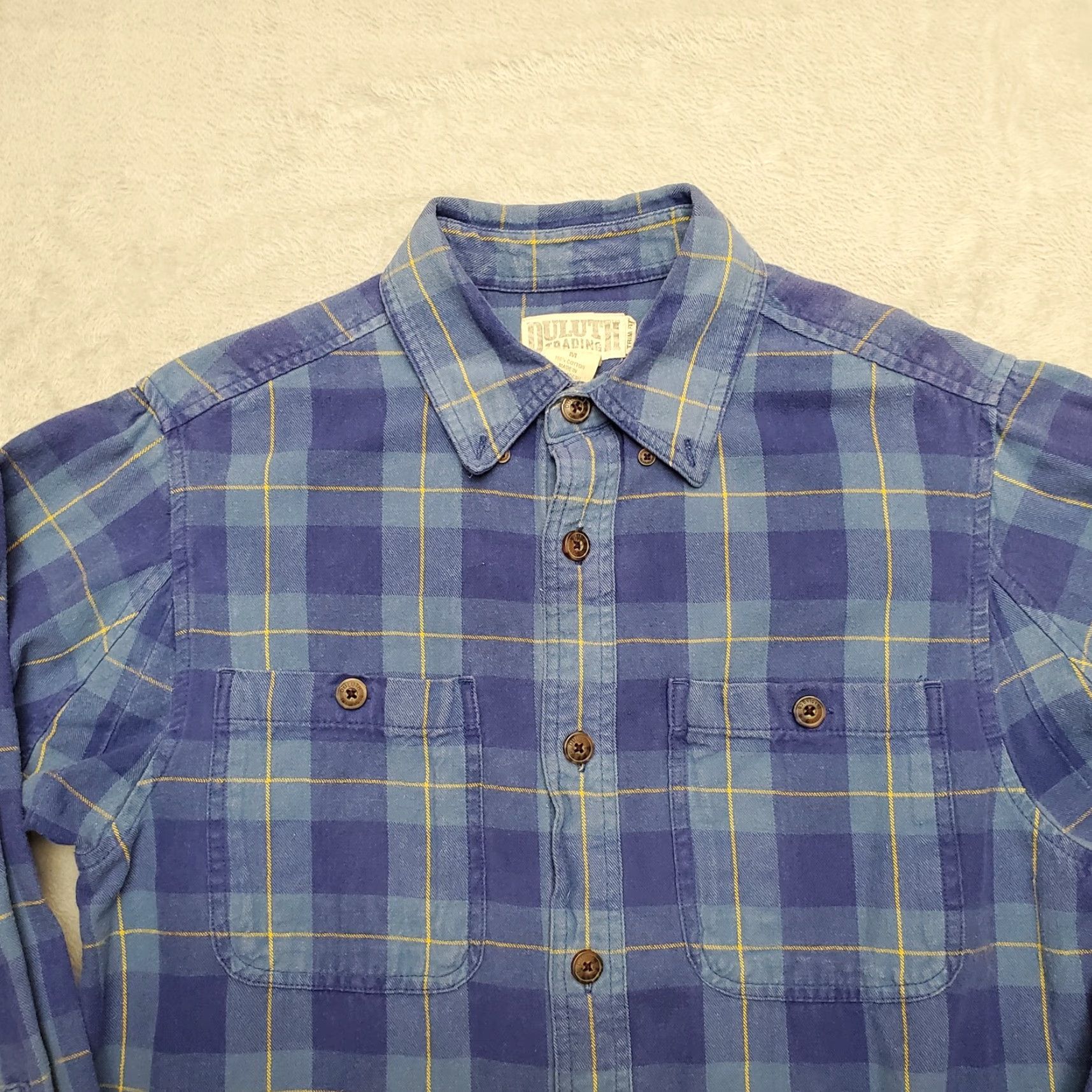 Vintage VINTAGE Duluth Trading Shirt Mens M Blue Flannel Plaid Long Sleeve Outdoor Casual Size US M / EU 48-50 / 2 - 2 Thumbnail