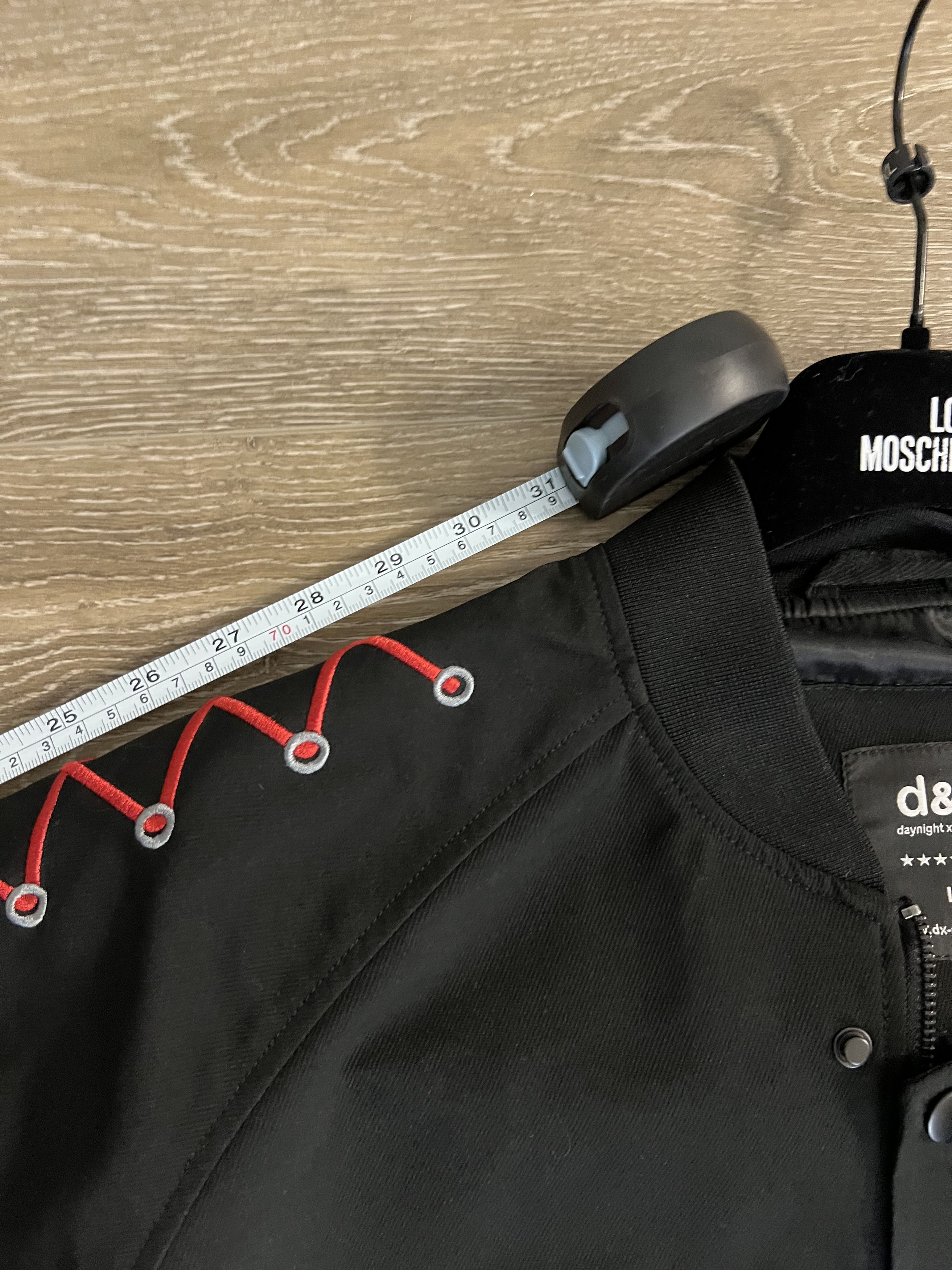 Other Letter Embroidery Threaded Black Parka with Red Straps Size US L / EU 52-54 / 3 - 13 Thumbnail