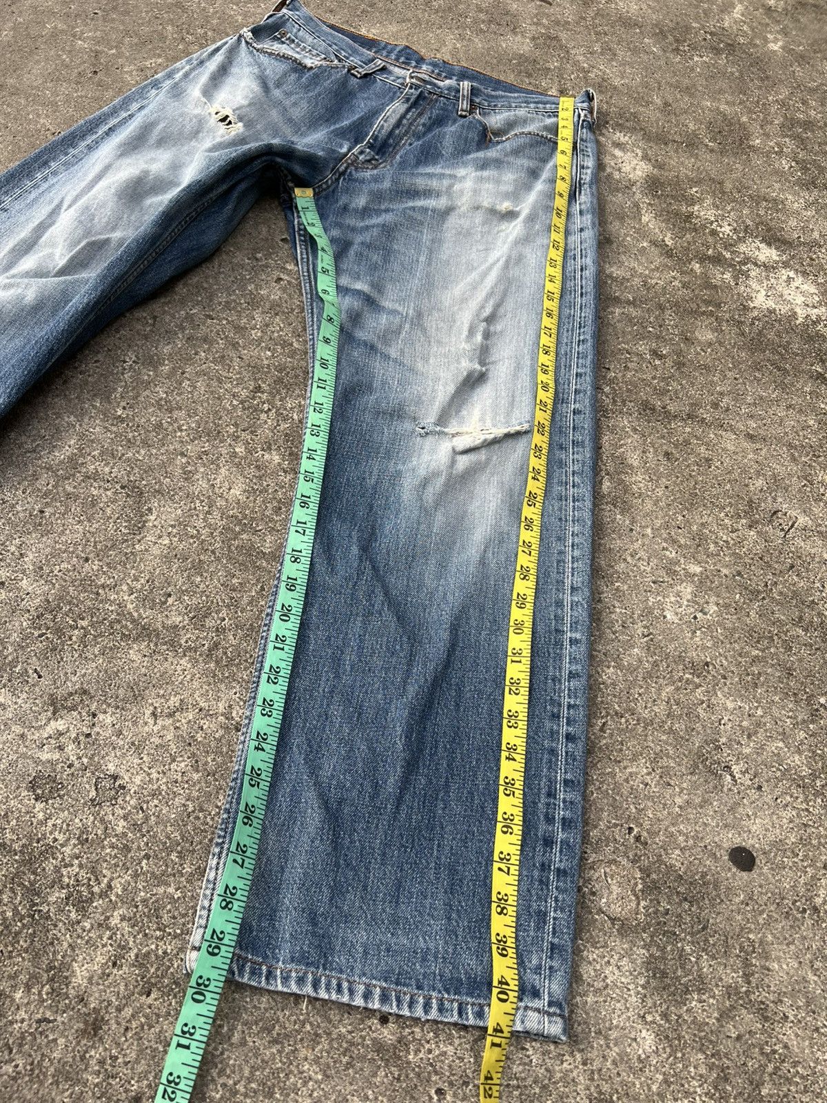 Levi's Vintage Levis 544 Distressed Baggy Jean Size US 32 / EU 48 - 6 Thumbnail