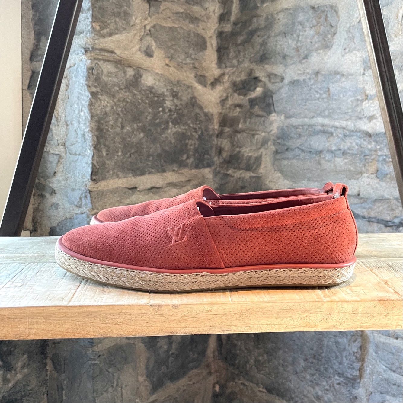 Louis Vuitton Louis Vuitton Orange Perforated Pacific Loafers Size US 9 / EU 42 - 6 Thumbnail