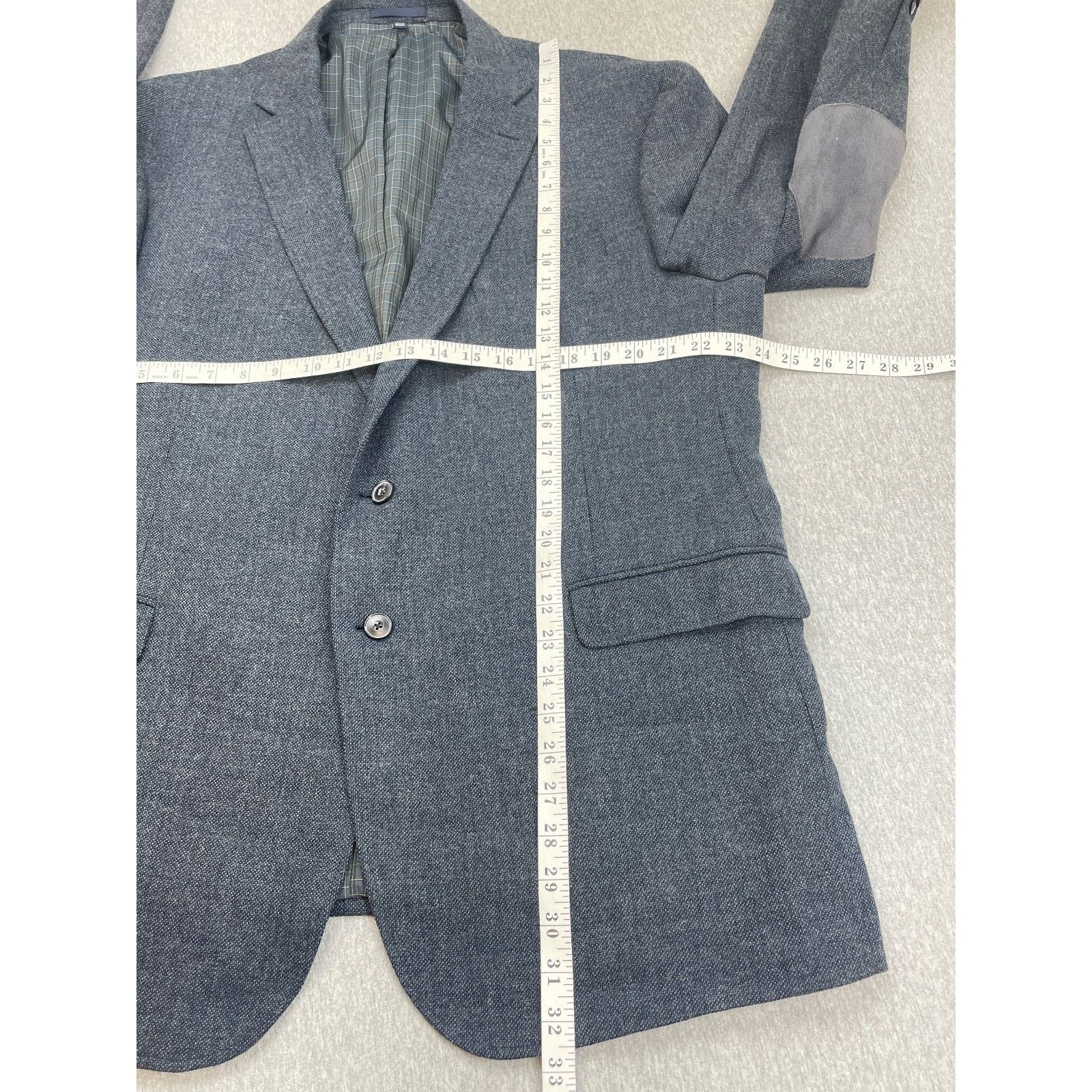 Jos. A. Bank Jos A Bank 1905 Blazer Mens 48R Hopsack Speckled Wool Blend Size 48R - 11 Thumbnail