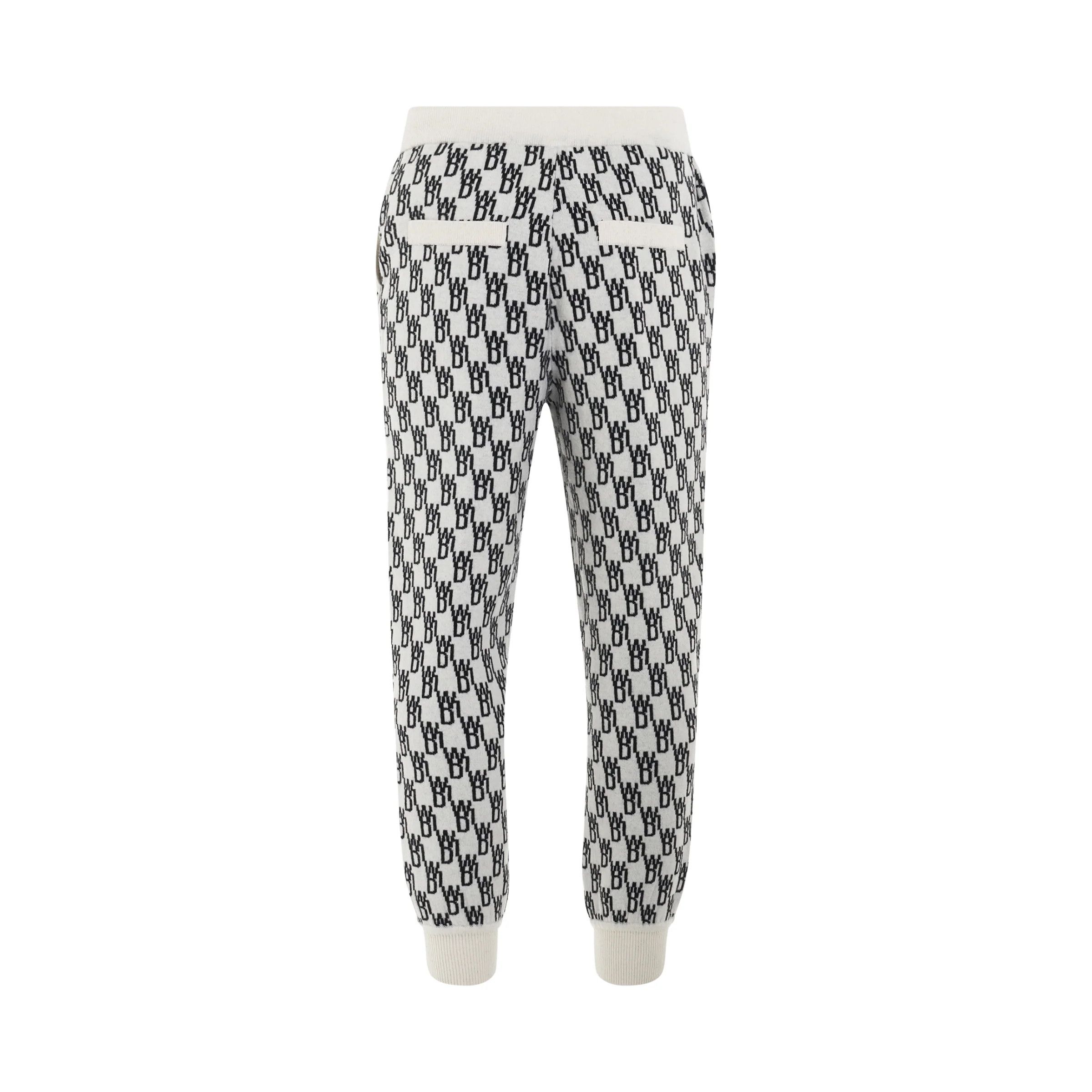 WE11DONE o1mris0824 Jacquard Trouser in Ivory Size US 32 / EU 48 - 4 Thumbnail