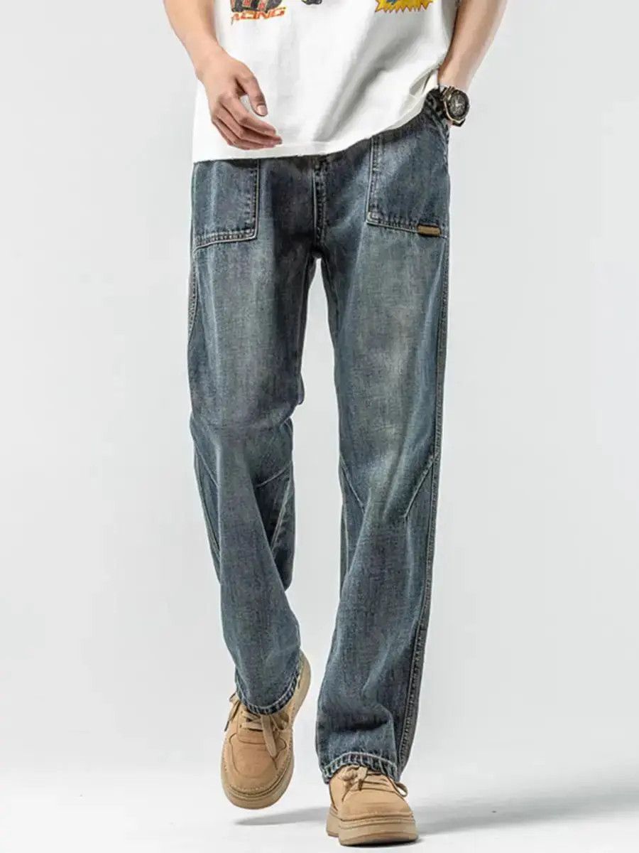 Japanese Brand High Street Vintage Simple Straight Jeans Size US 32 / EU 48 - 1 Thumbnail