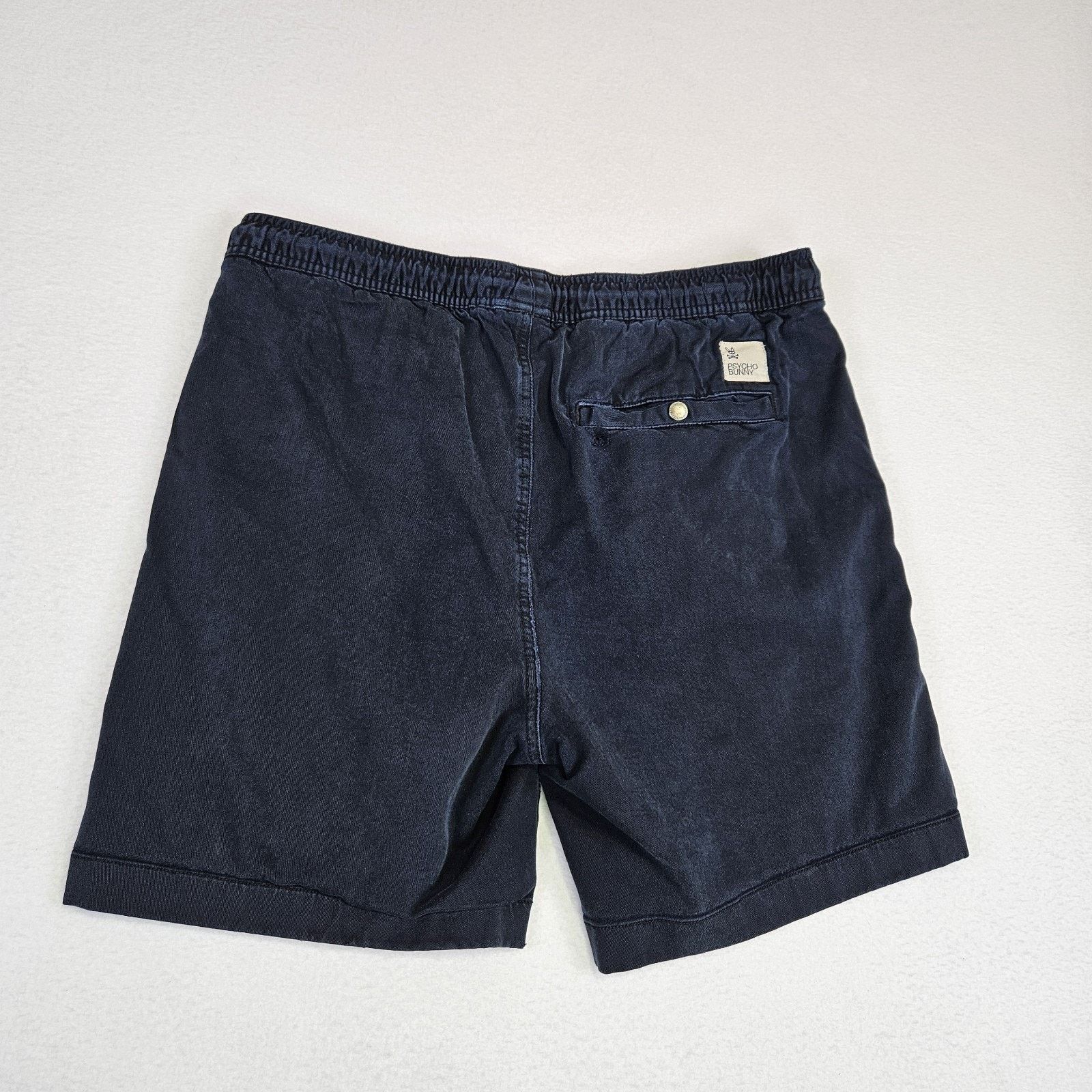 Psycho Bunny Psycho Bunny Willis Shorts Navy Stretch Tencel Size US 31 - 8 Thumbnail