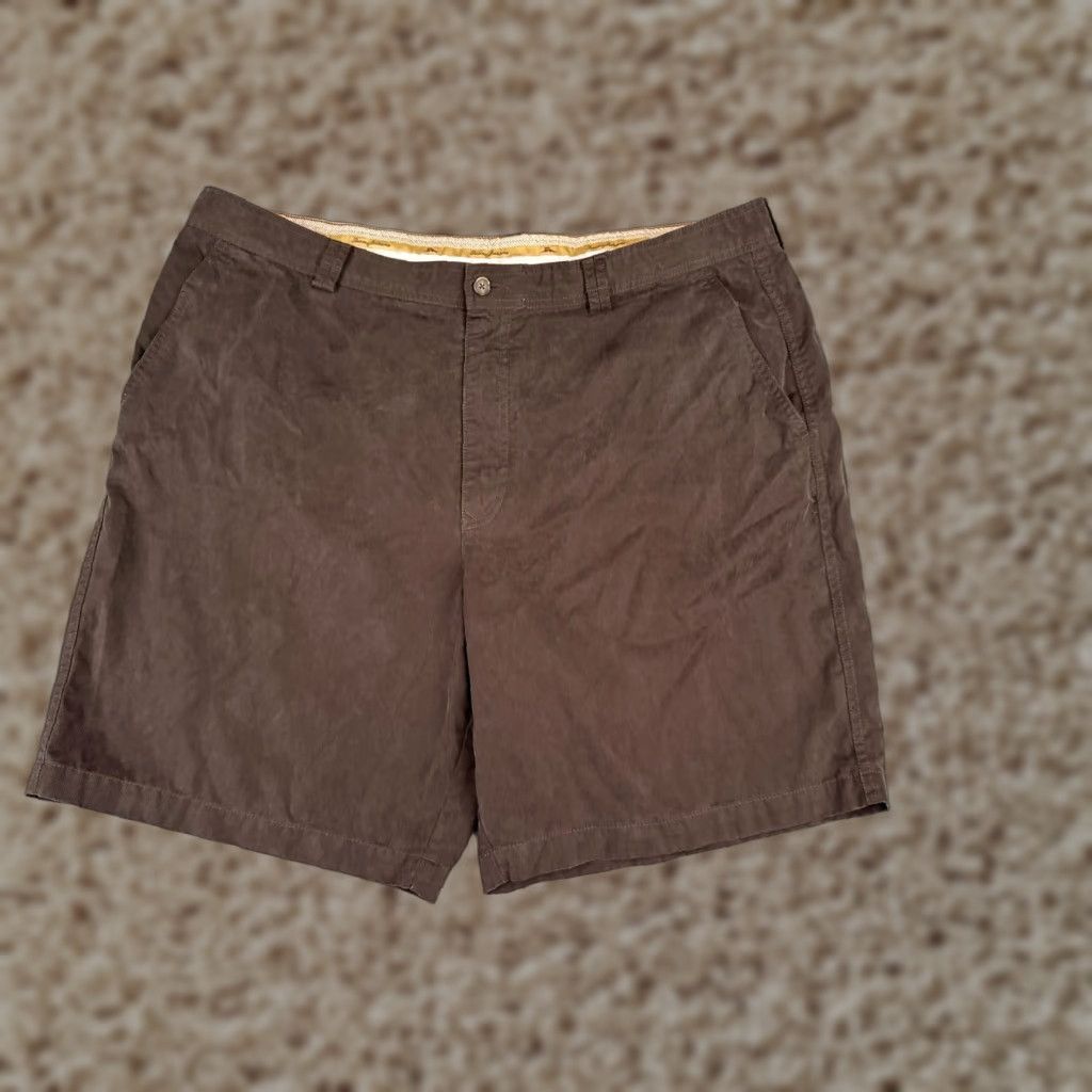 Tommy Bahama Tommy Bahama Shorts Mens 40 Brown Cotton Chino Beach Vacation Flat Front Pockets Aloha Beach Mens Size US 40 / EU 56 - 1 Thumbnail