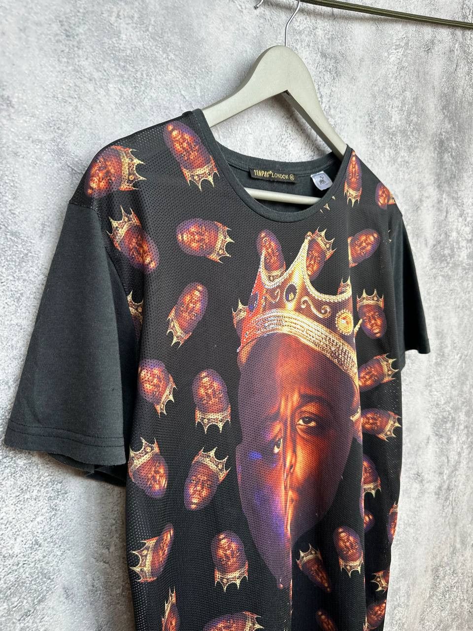 Vintage Notorious BIG Biggie Smalls Graphic T-Shirt Crown Mesh Front Size US XL / EU 56 / 4 - 3 Thumbnail