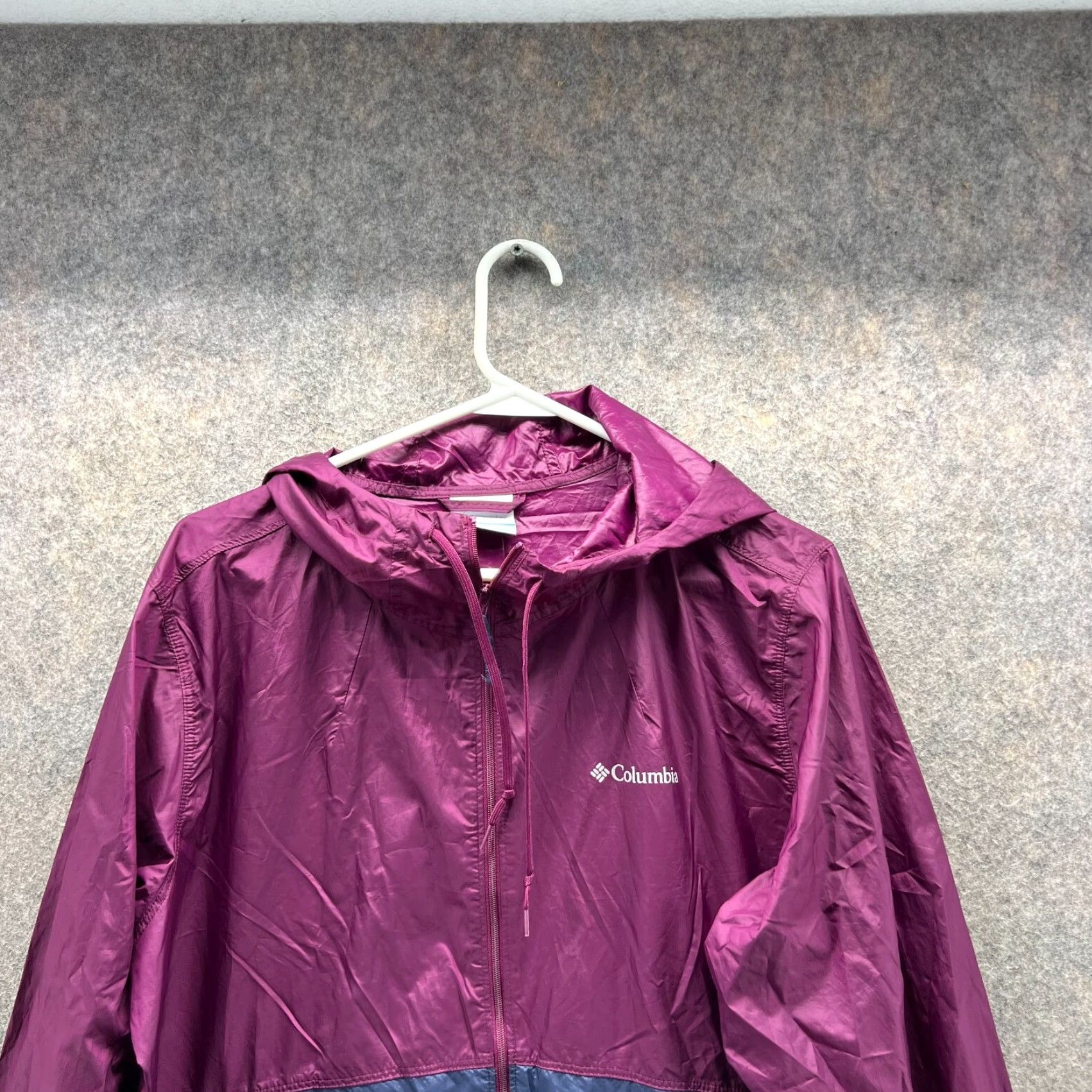 Pinko Columbia Jacket Women L Purple Windbreaker Full Zip Anorak Logo Vtg - Hoodie, Windbreaker, Jacket, Fall, Spring, Winter, Casual, Workwear, Df Size L / US 10 / IT 46 - 5 Thumbnail
