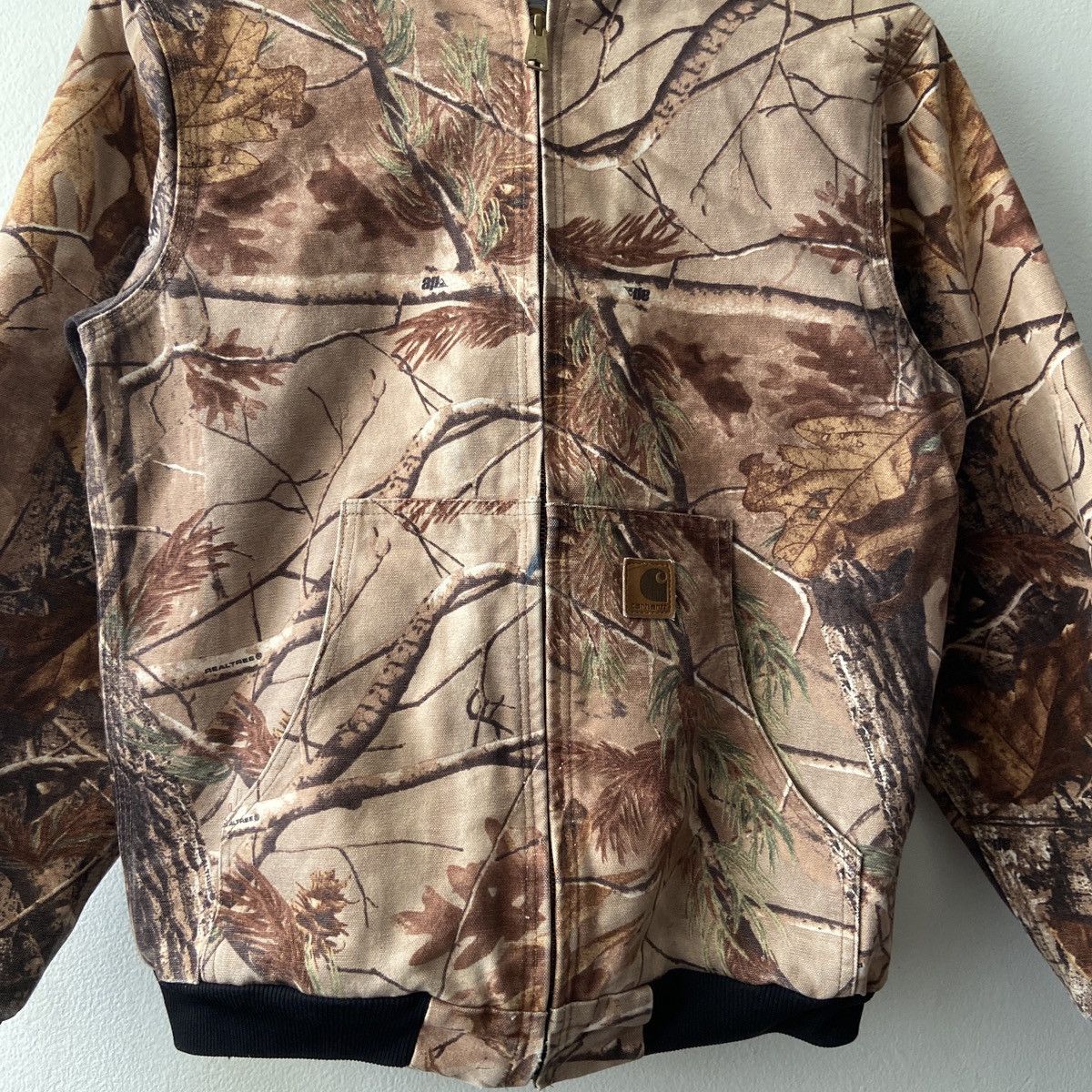 Carhartt 2009 Real Tree Camo Carhartt Hooded Work Jacket Size US S / EU 44-46 / 1 - 2 Thumbnail