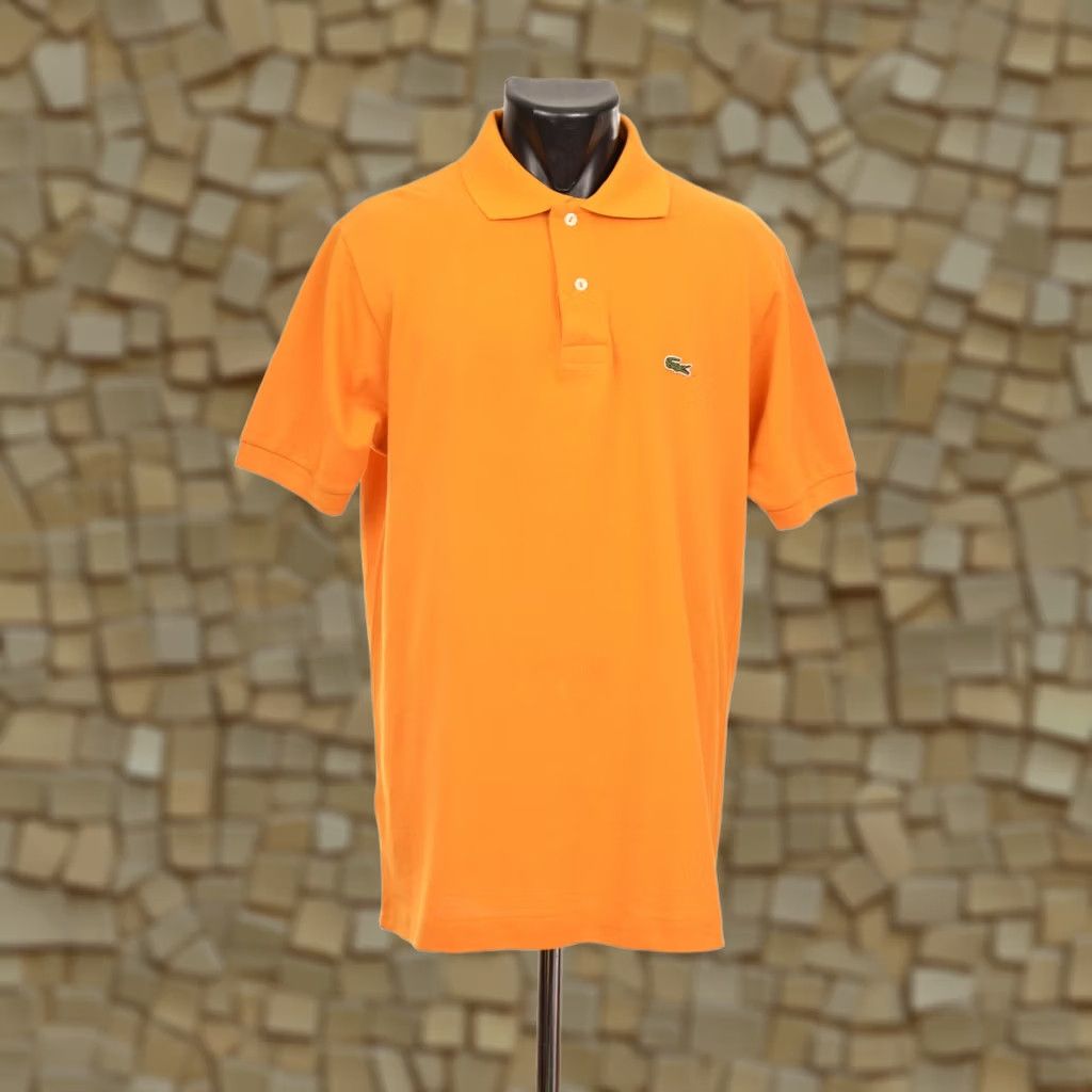 Lacoste VINTAGE Lacoste Polo Shirt Mens Short Sleeve Orange Size 5 polo shirt Size US S / EU 44-46 / 1 - 1 Thumbnail