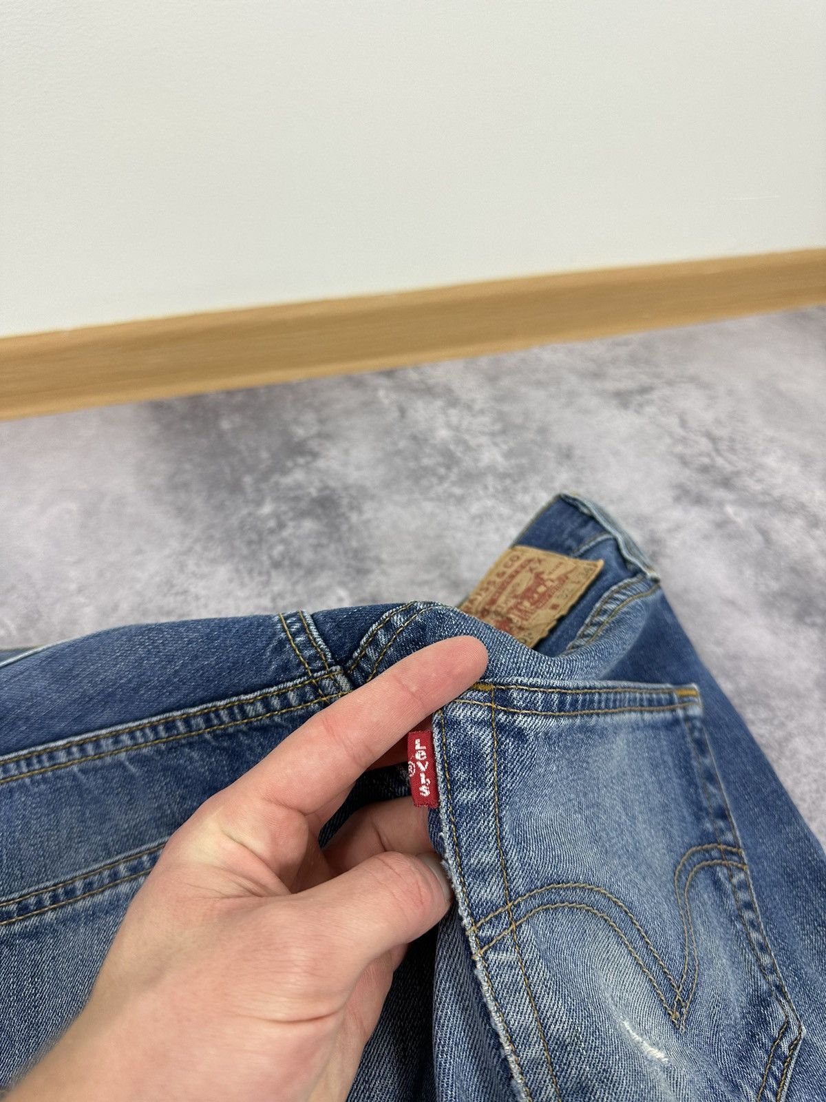Levi's Vintage Levi's 501 Faded American Denim Baggy Hype Jeans Size US 32 / EU 48 - 13 Thumbnail