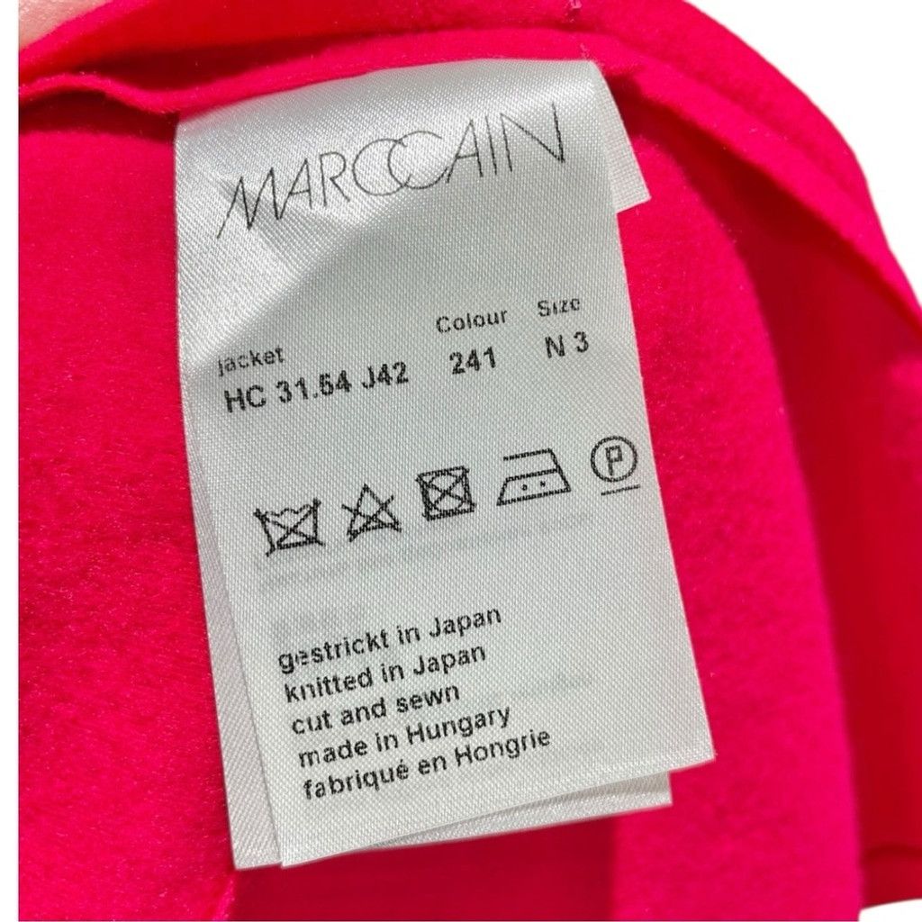 Other Marc Cain 100% Wool Knit Open Front Raw Edge Blazer N3/US L Size L / US 10 / IT 46 - 8 Thumbnail