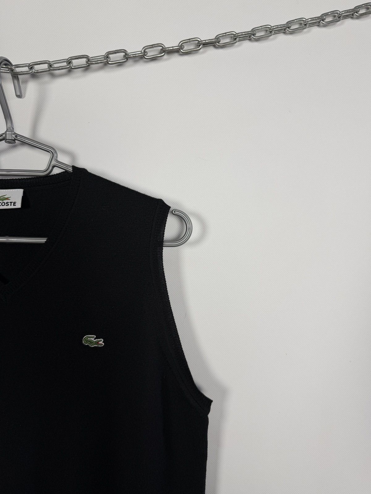 Lacoste Lacoste Wool Vest Sweater Black Crocodile Logo Vintage Sz 5 Size US L / EU 52-54 / 3 - 2 Thumbnail
