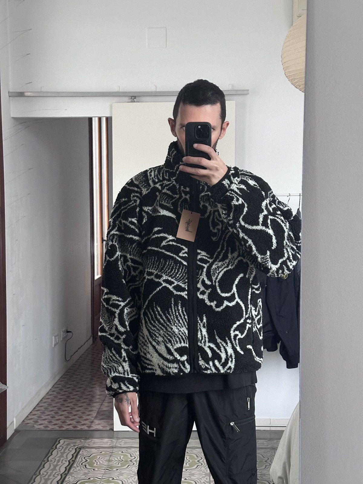 Stussy Stussy Dragon Sherpa Jacket Size US L / EU 52-54 / 3 - 3 Thumbnail