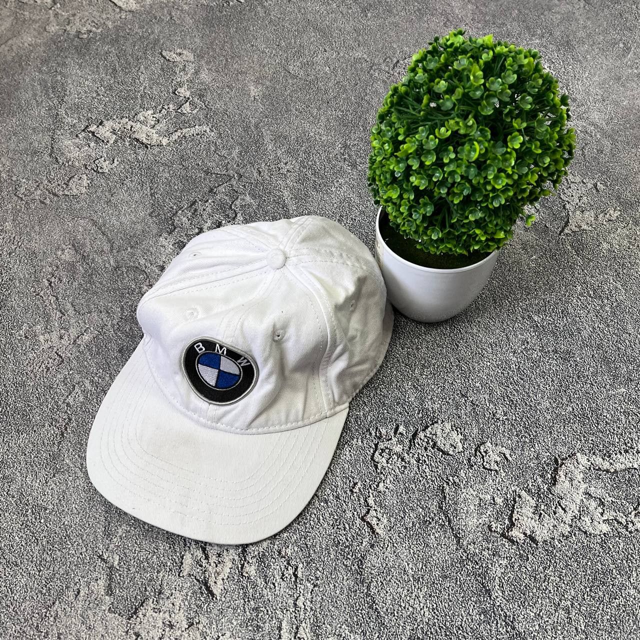 Japanese Brand Vintage BMW Cap UniSex OneSize White Cars Racing Logo Size ONE SIZE - 1 Thumbnail