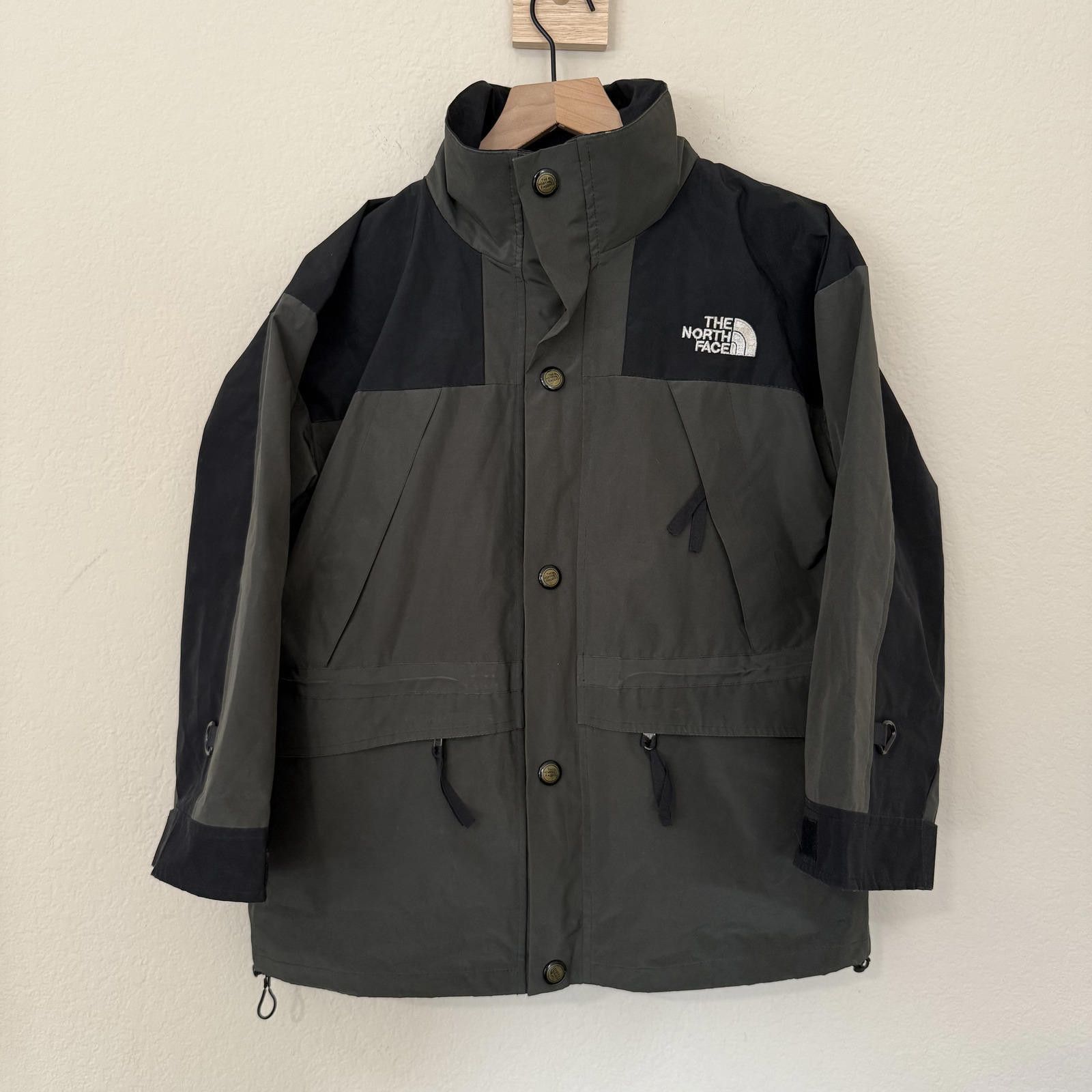 The North Face Northface Jacket Women's XL Black/Green GoreTex Zip VTG Size US XL / EU 56 / 4 - 1 Thumbnail